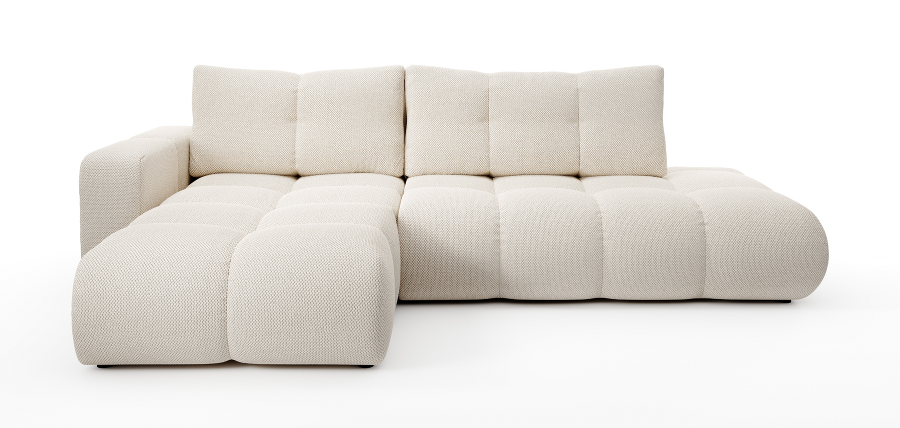 Divano letto angolare in tessuto cinigliato Vienna 286x177 cm