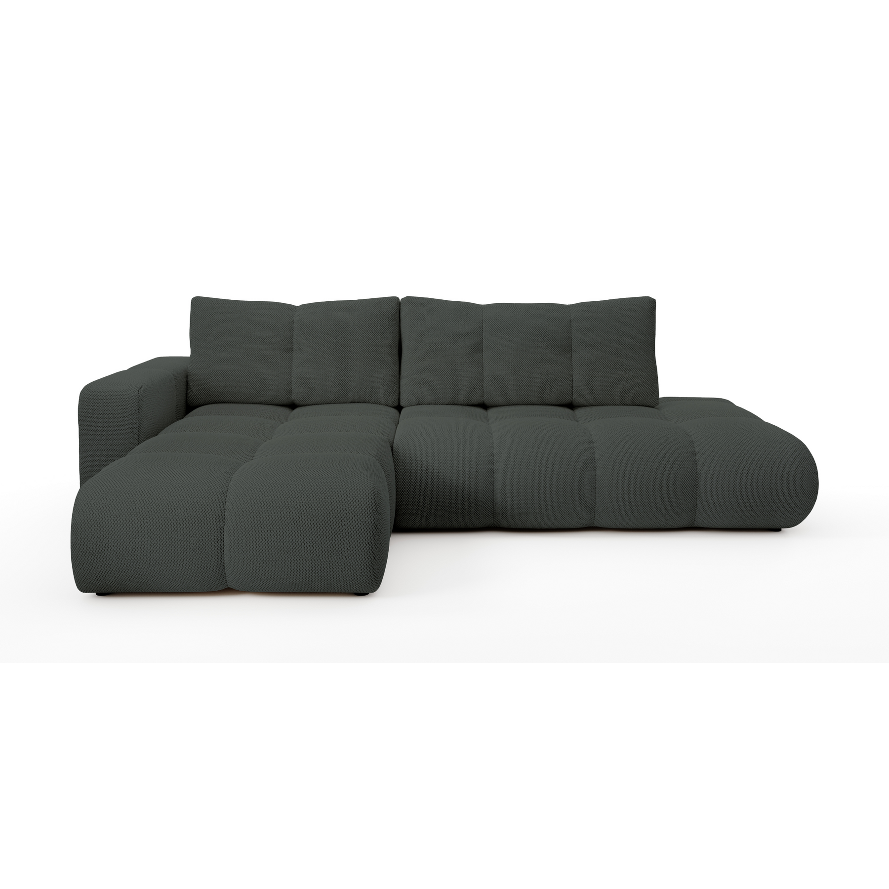 Divano letto angolare in tessuto cinigliato Vienna 286x177 cm