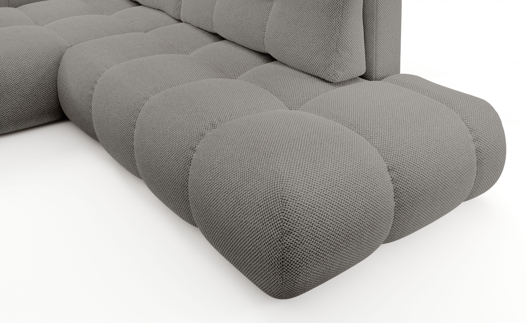Divano letto angolare in tessuto cinigliato Vienna 286x177 cm