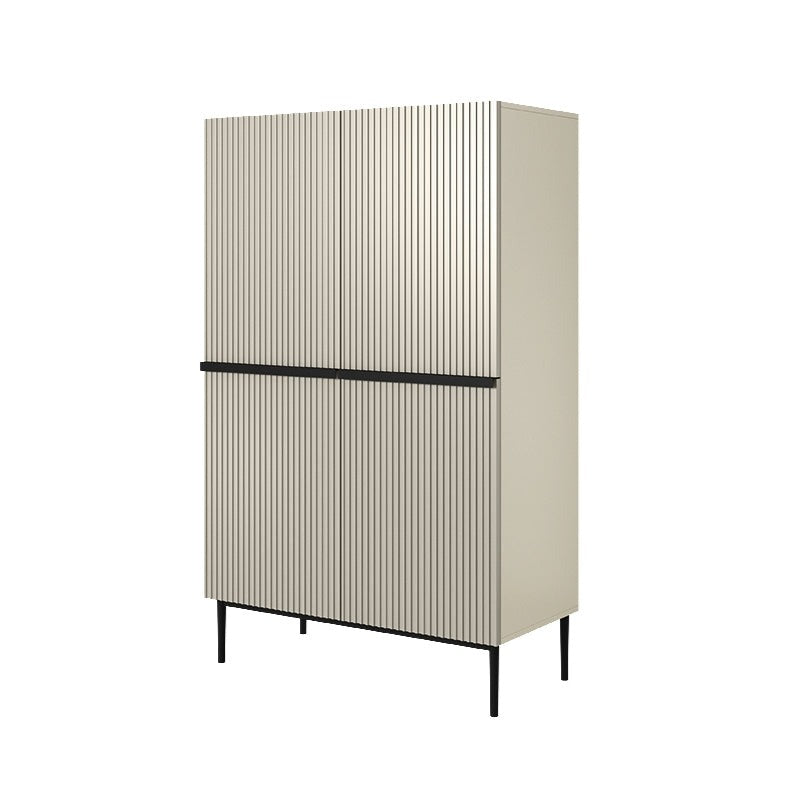 Credenza cachemire 2 ante con piede in metallo nero Nicole 100x160 cm