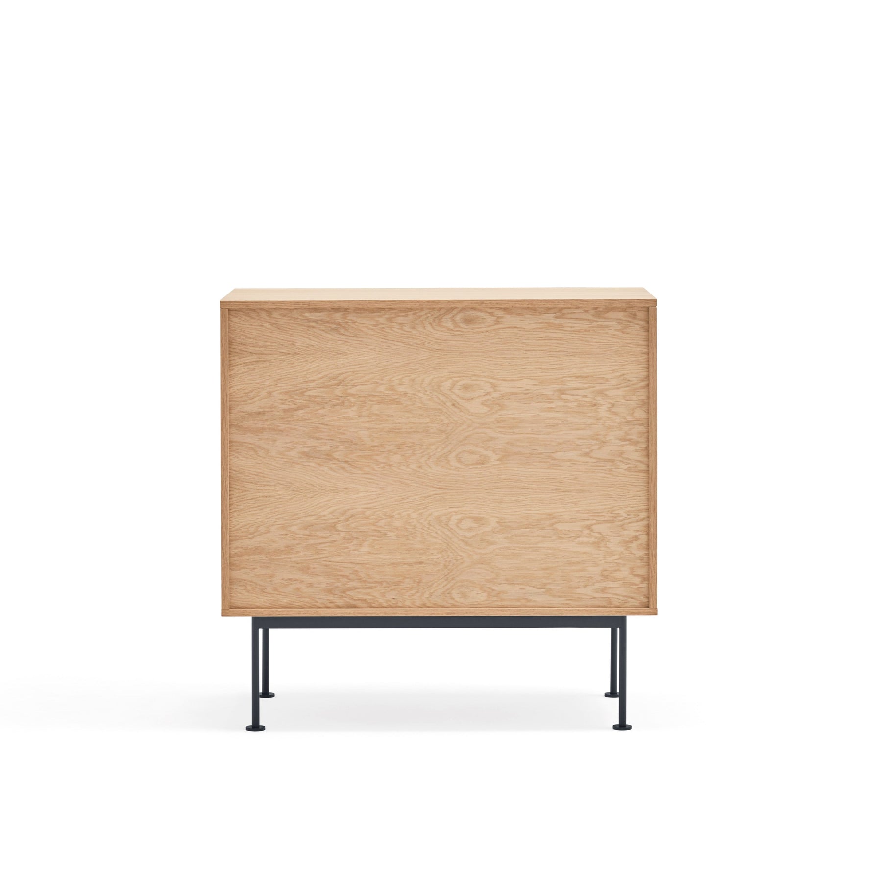 Cassettiera 4 cassetti quercia grigio antracite Yoko 90x91 cm