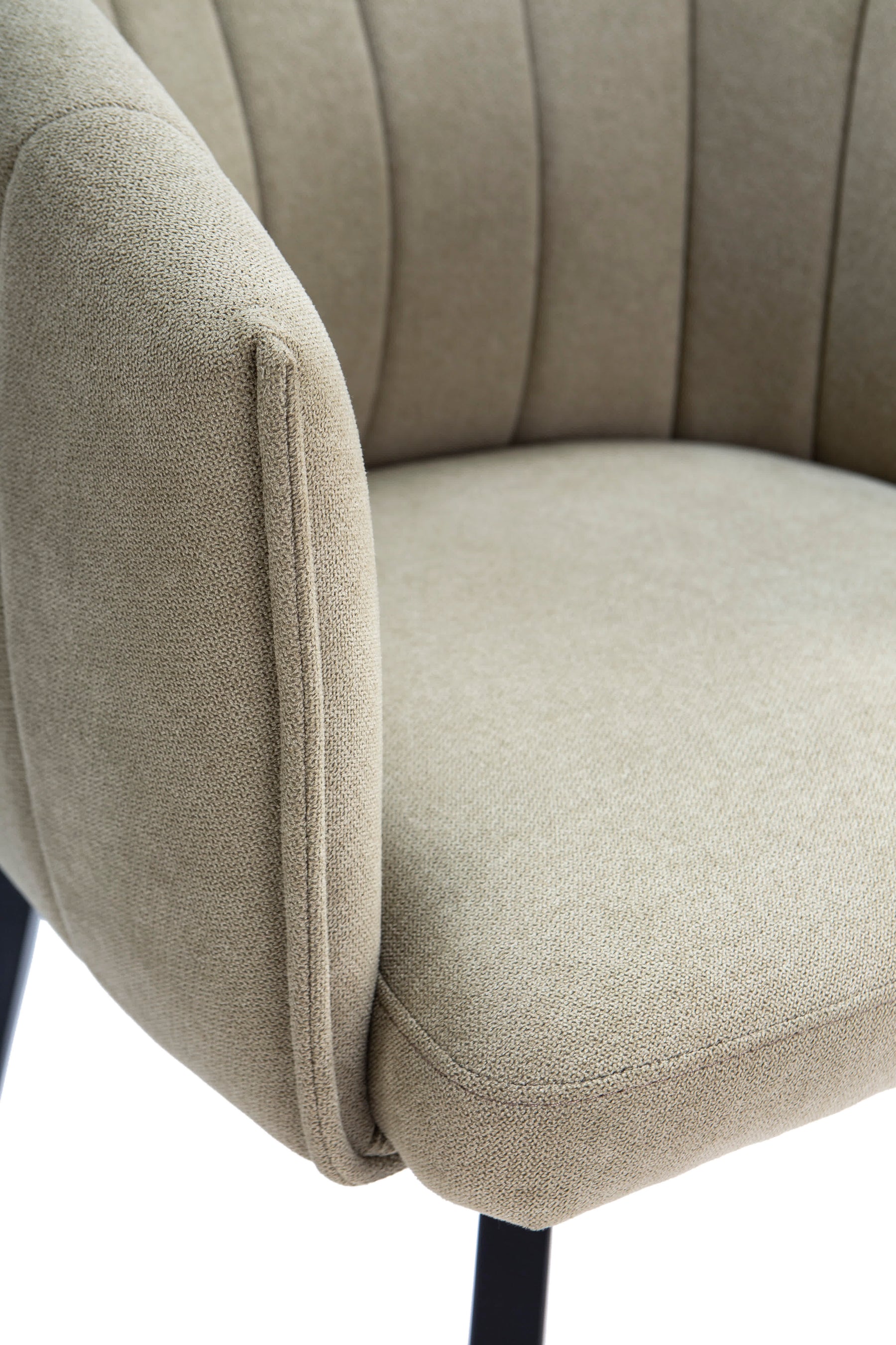 Poltrona con struttura in metallo e gambe Erica 60x60 h81 cm