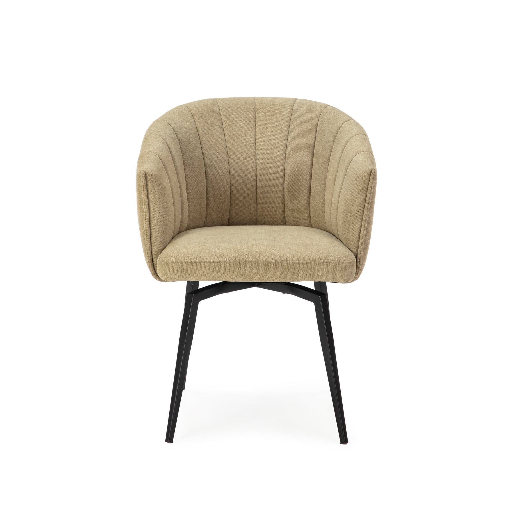 Poltrona con struttura in metallo e gambe Erica 60x60 h81 cm