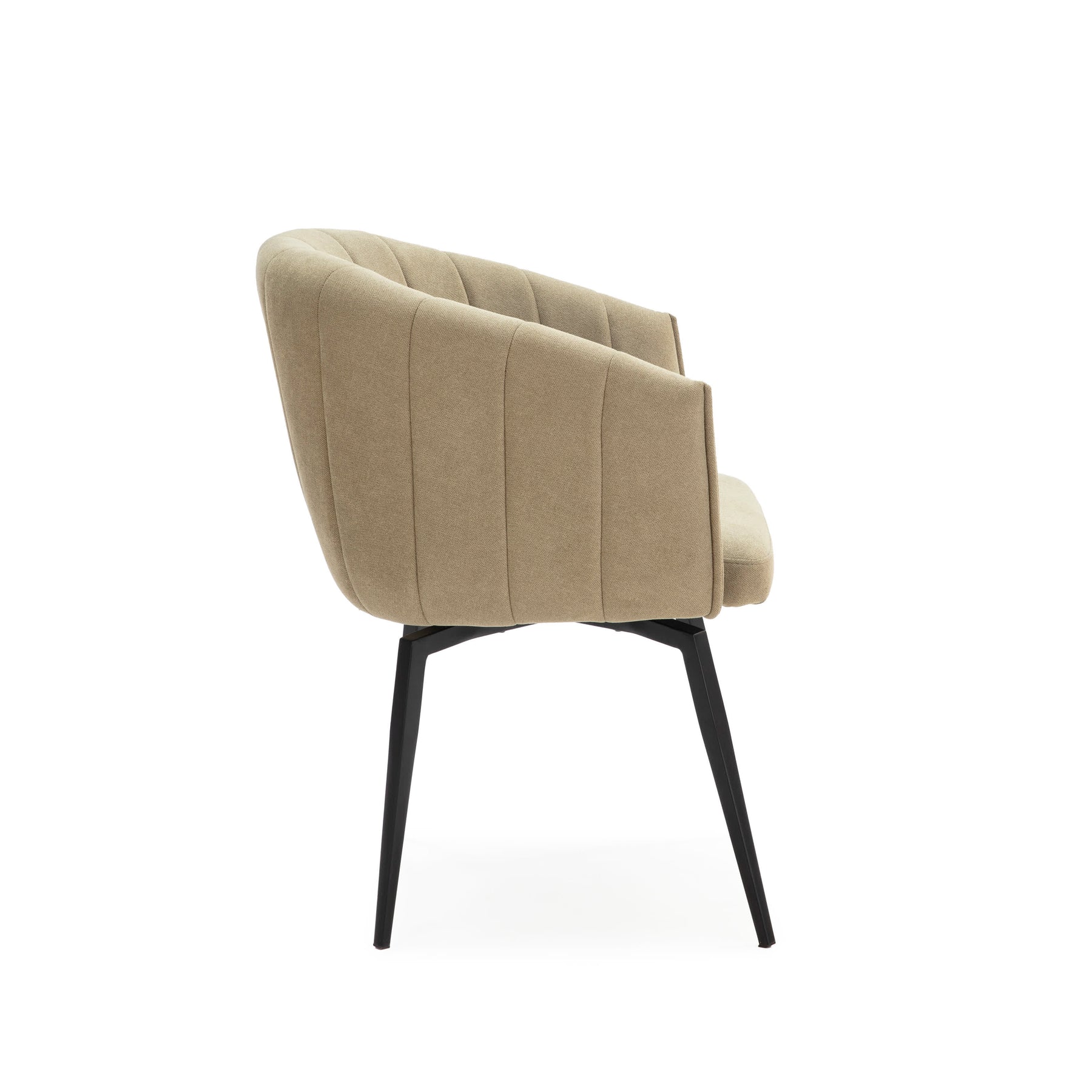 Poltrona con struttura in metallo e gambe Erica 60x60 h81 cm