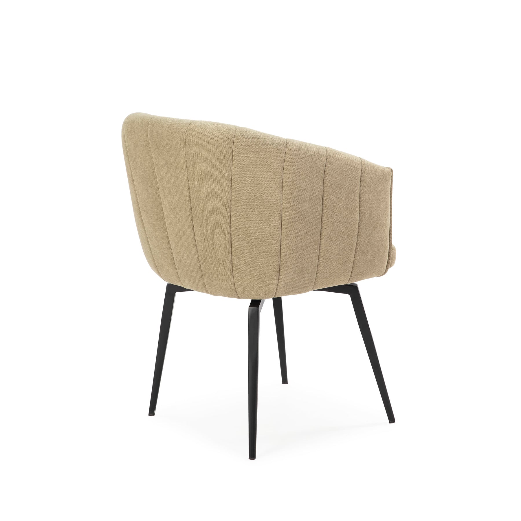 Poltrona con struttura in metallo e gambe Erica 60x60 h81 cm