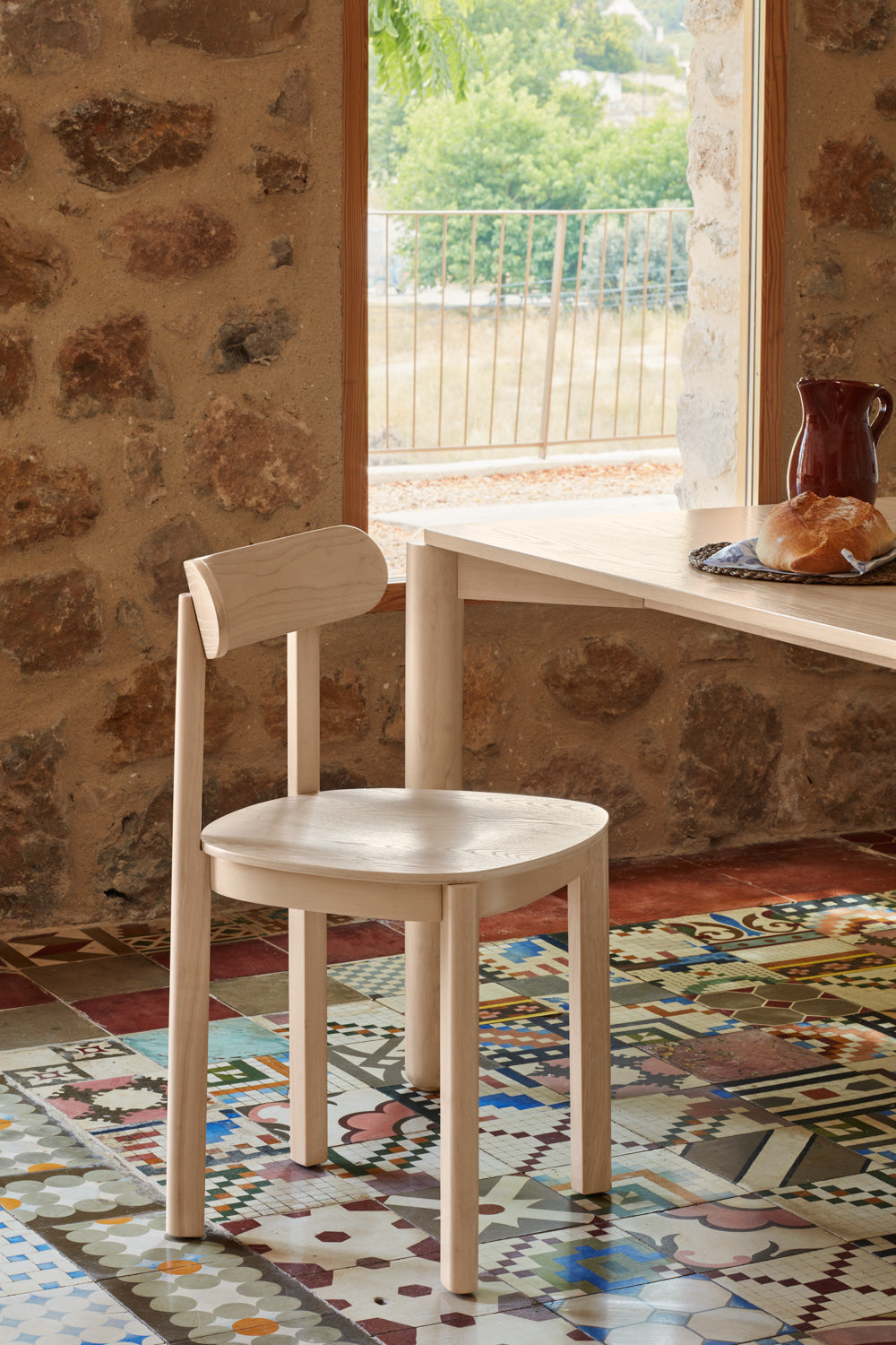 Sedia in legno naturale Nara di Teulat