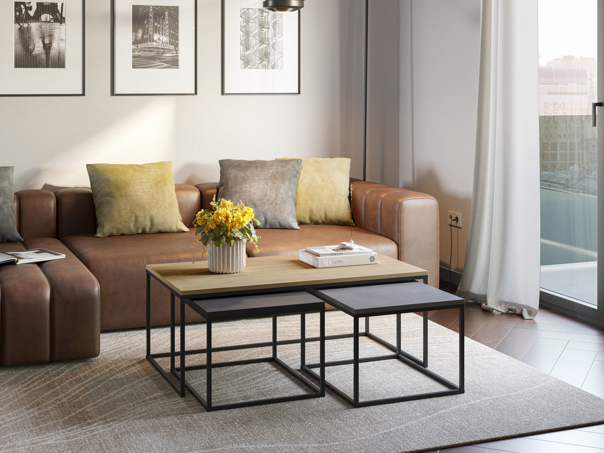 Set 3 tavolini da caffé Camy