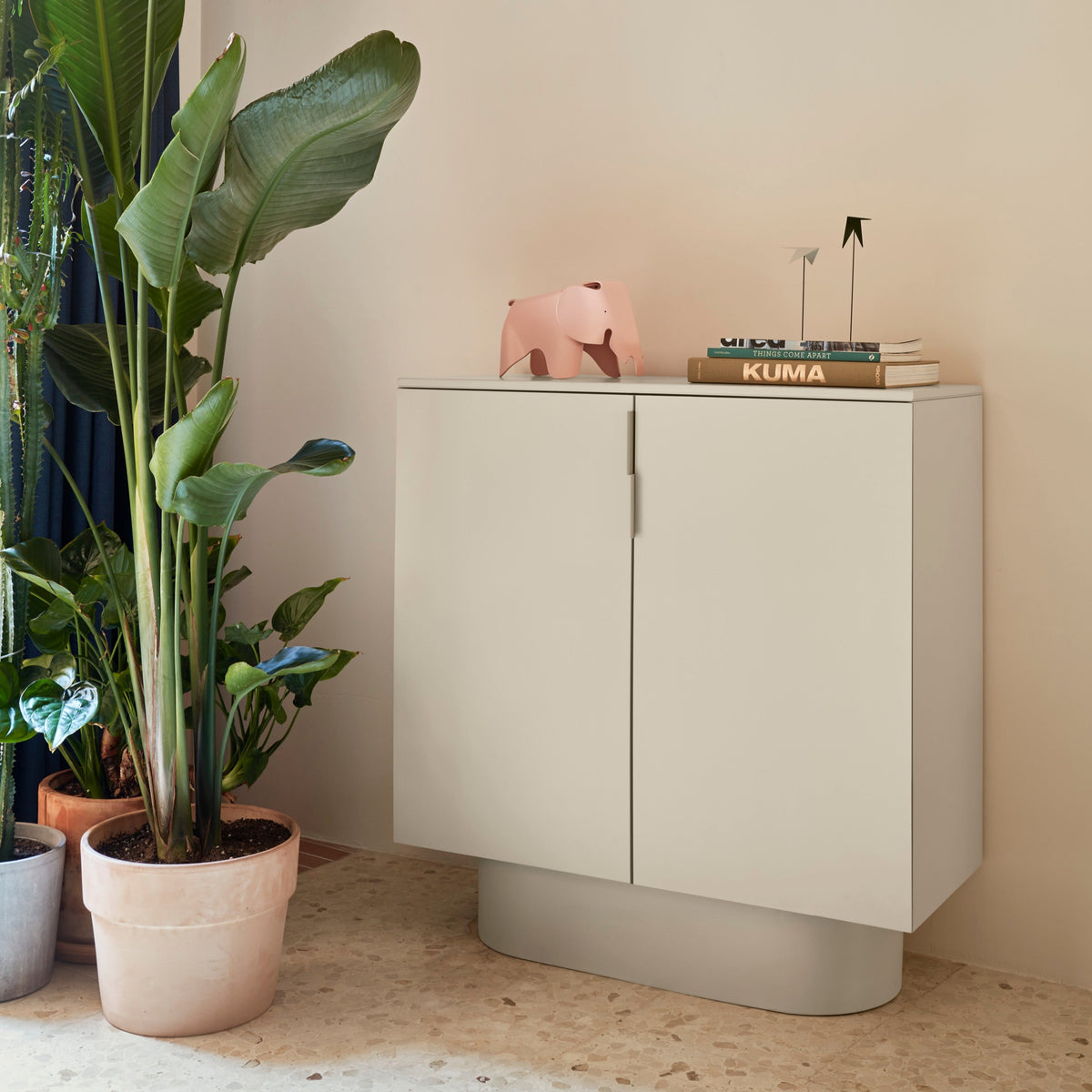 Credenza laccata 2 ante Totem 110x45 cm