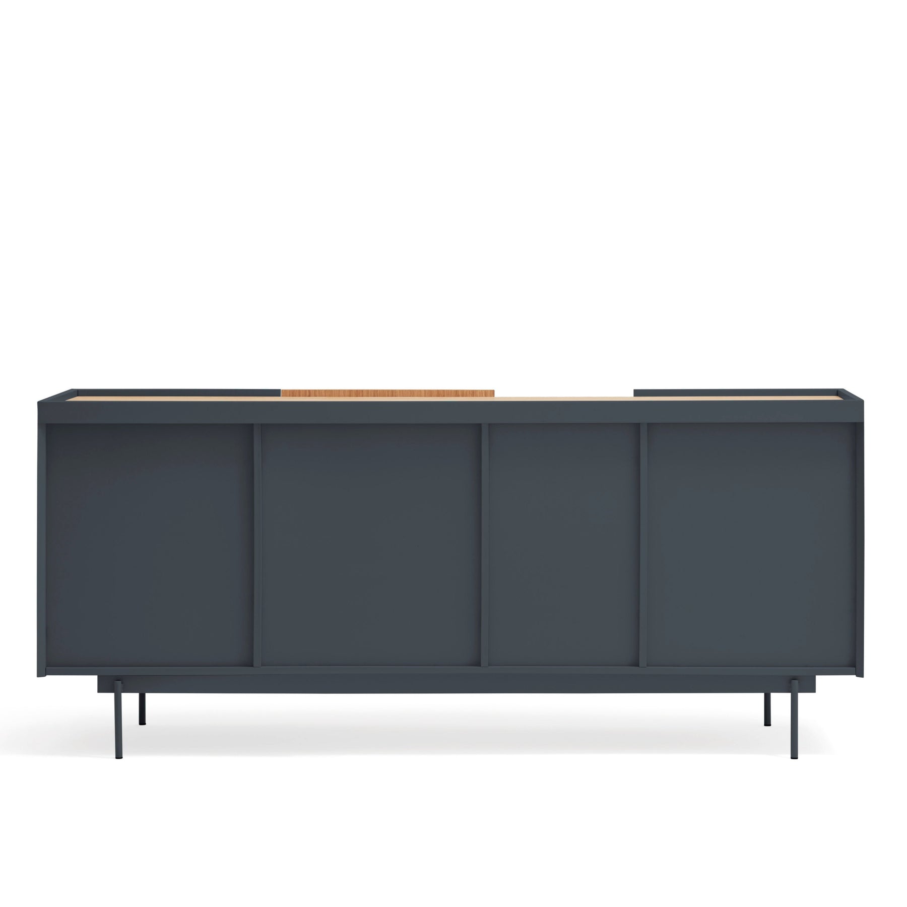 Madia 3 ante 3 cassetti legno rovere e grigio antracite Otto 180x78 cm