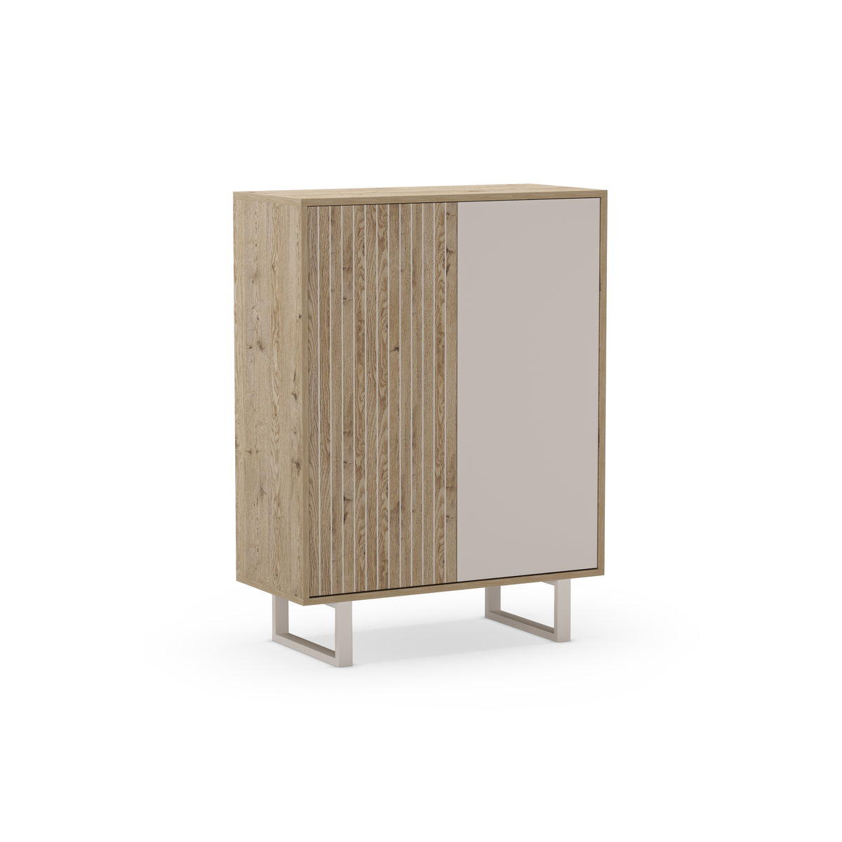 Credenza 2 ante rovere/grigio Molly 90x120 cm