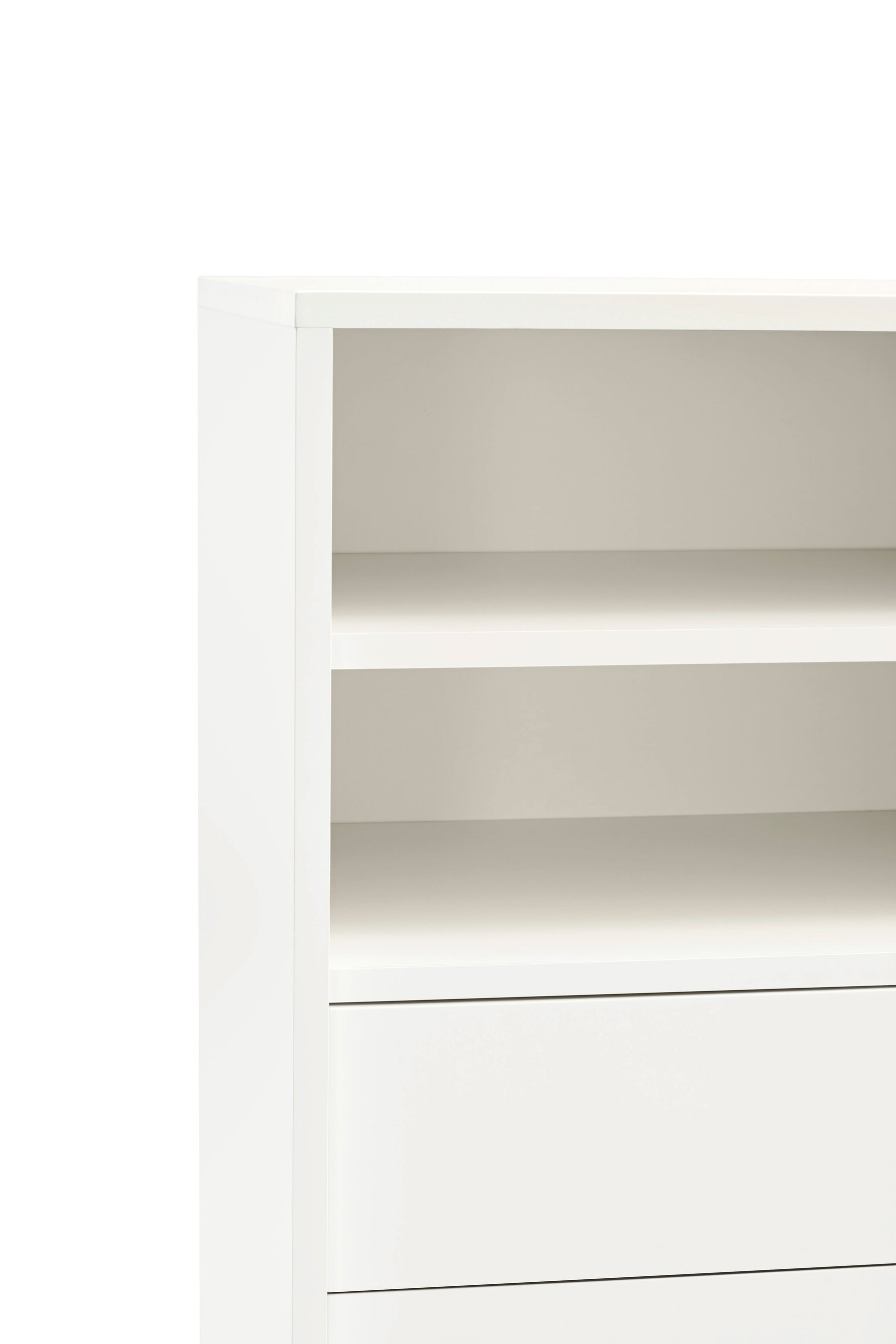 Credenza 4 cassetti anta scorrevole crema e sabbia Nube di Teulat 120x140