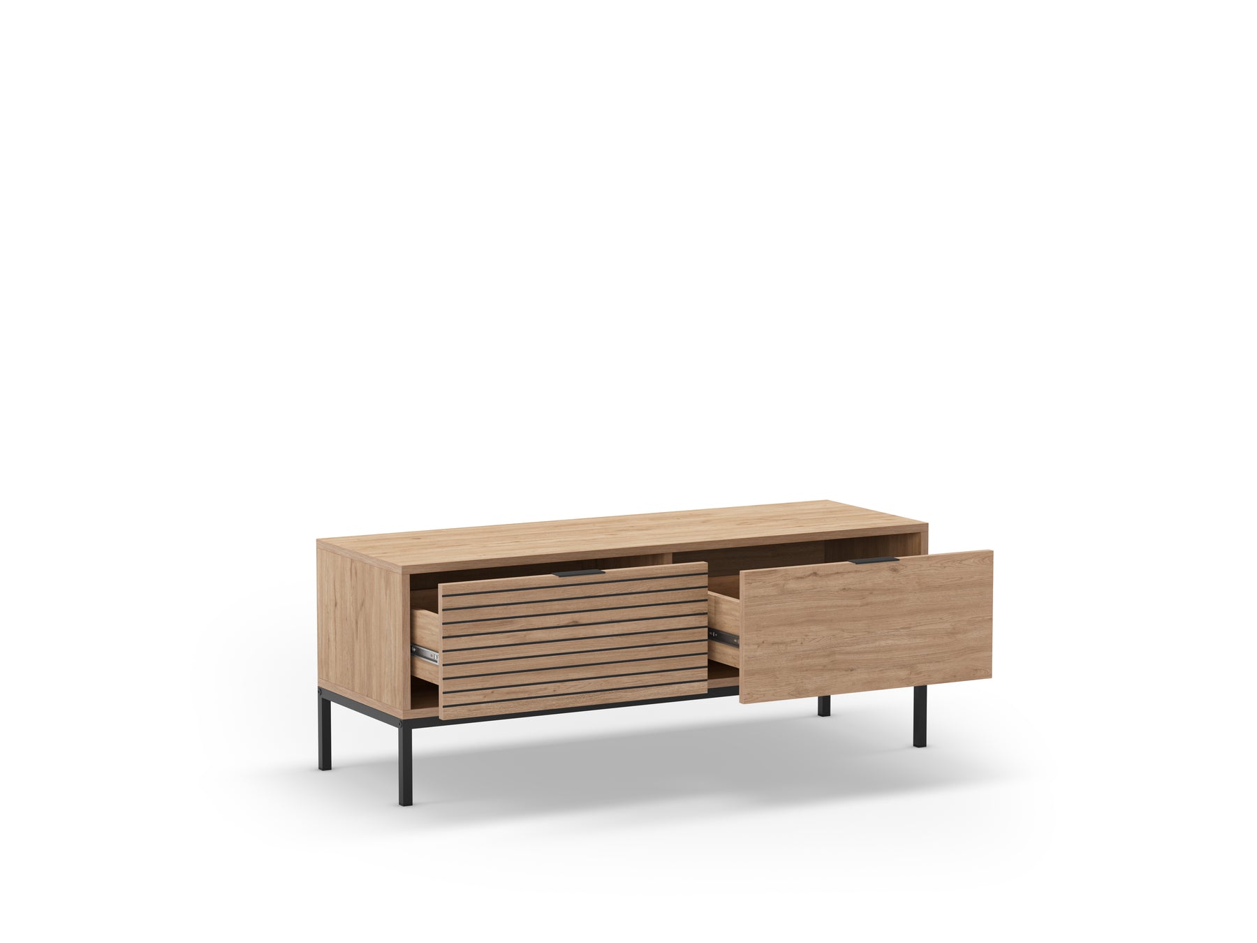 Mobile TV 2 cassetti rovere Ally 120x48 cm