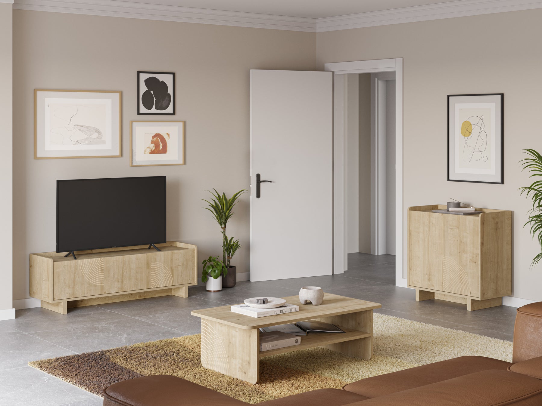 Mobile TV 4 ante Saira 180x45 cm