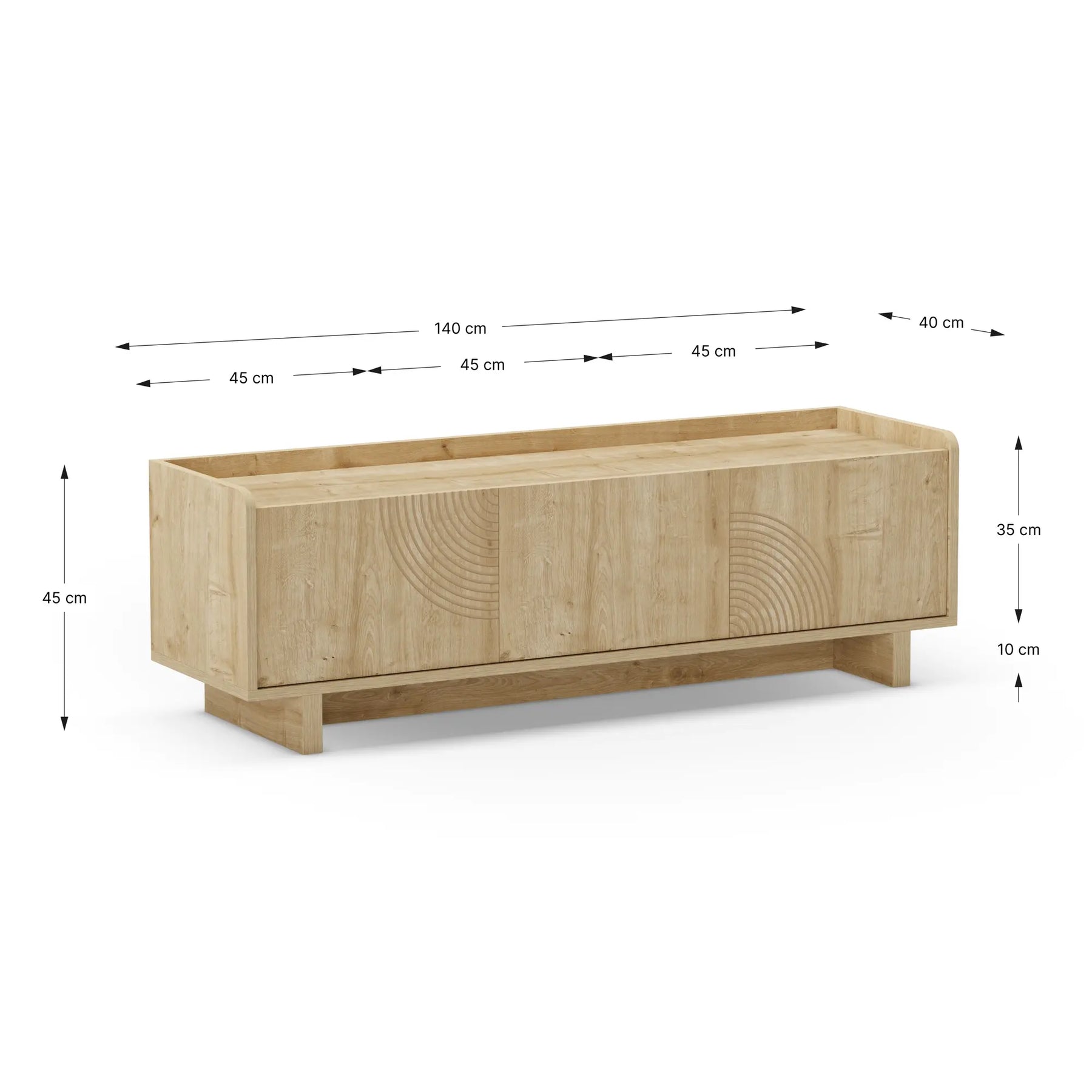 Mobile TV 3 ante Saira 140x45 cm
