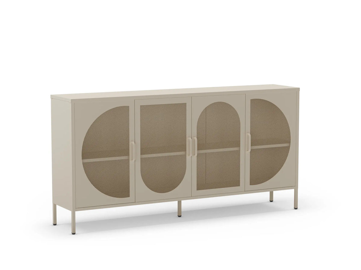 Madia 4 ante in metallo Diora 160x40 cm