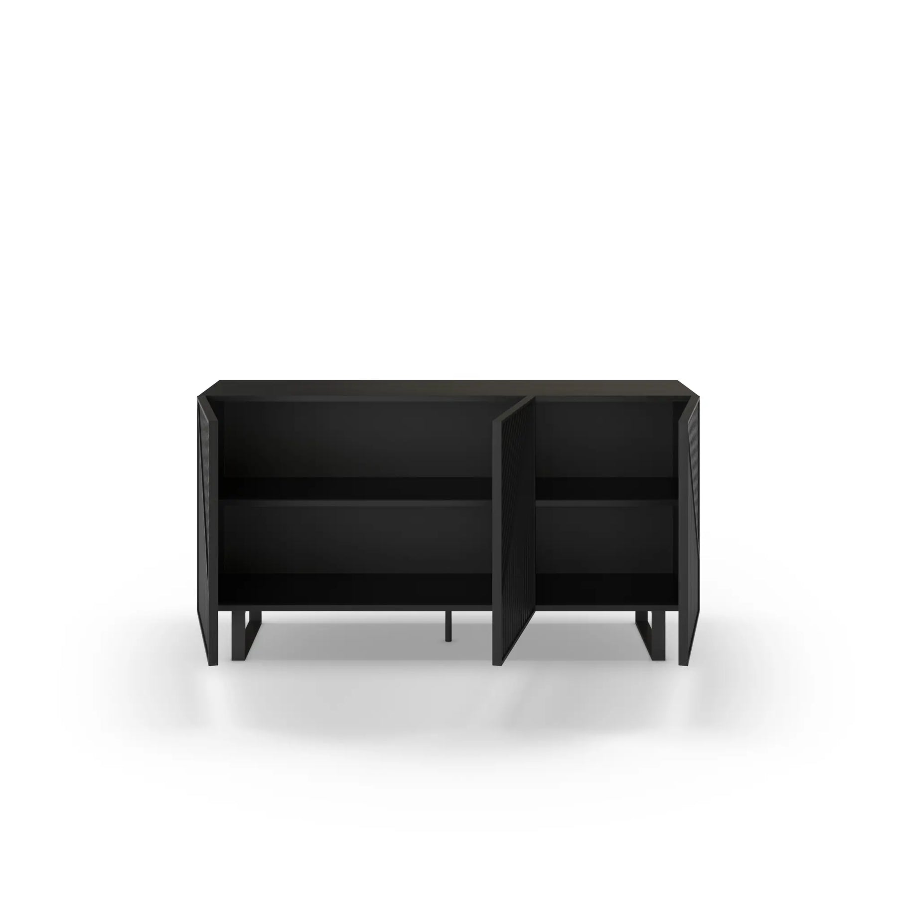 Madia 3 ante nero Petra 150x80 cm