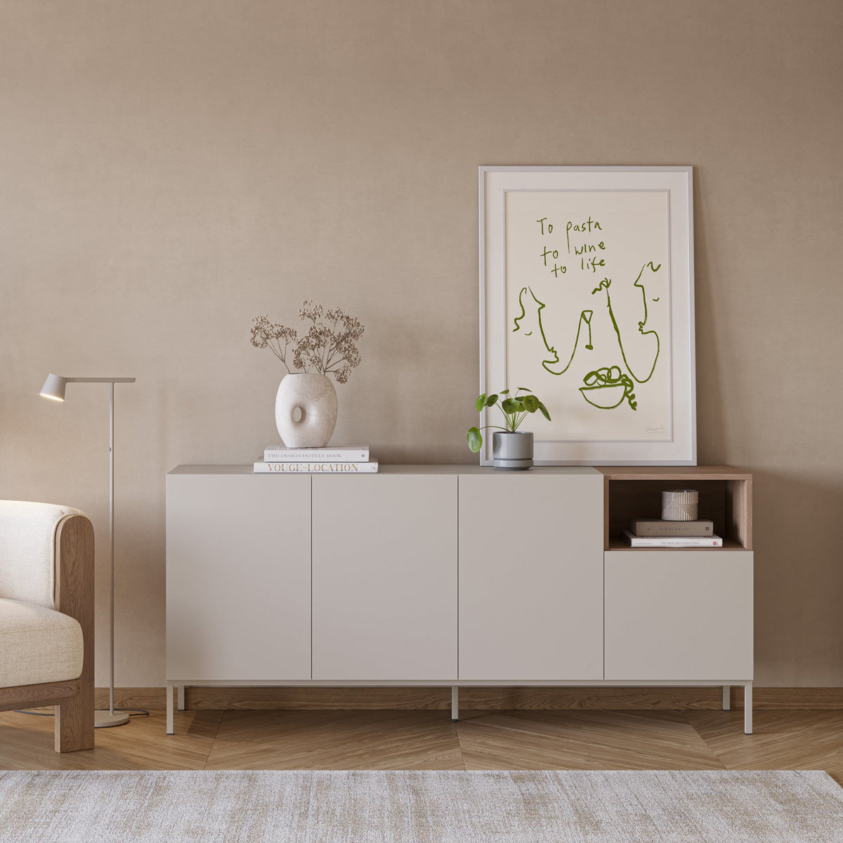 Madia 4 ante Nalia 180x80 cm