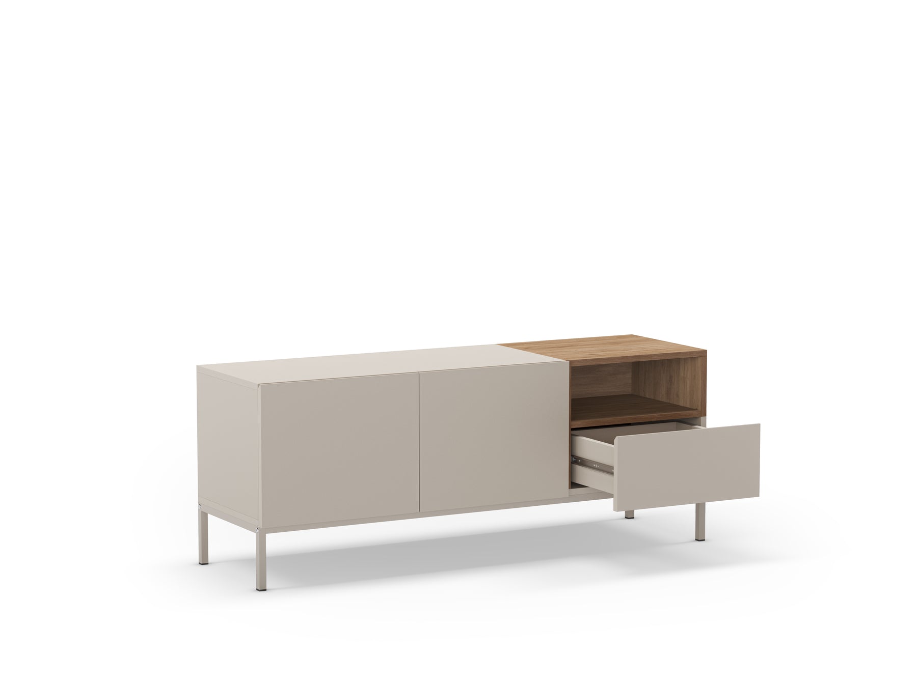 Mobile TV 2 ante 1 cassetto Nalia 140x55 cm