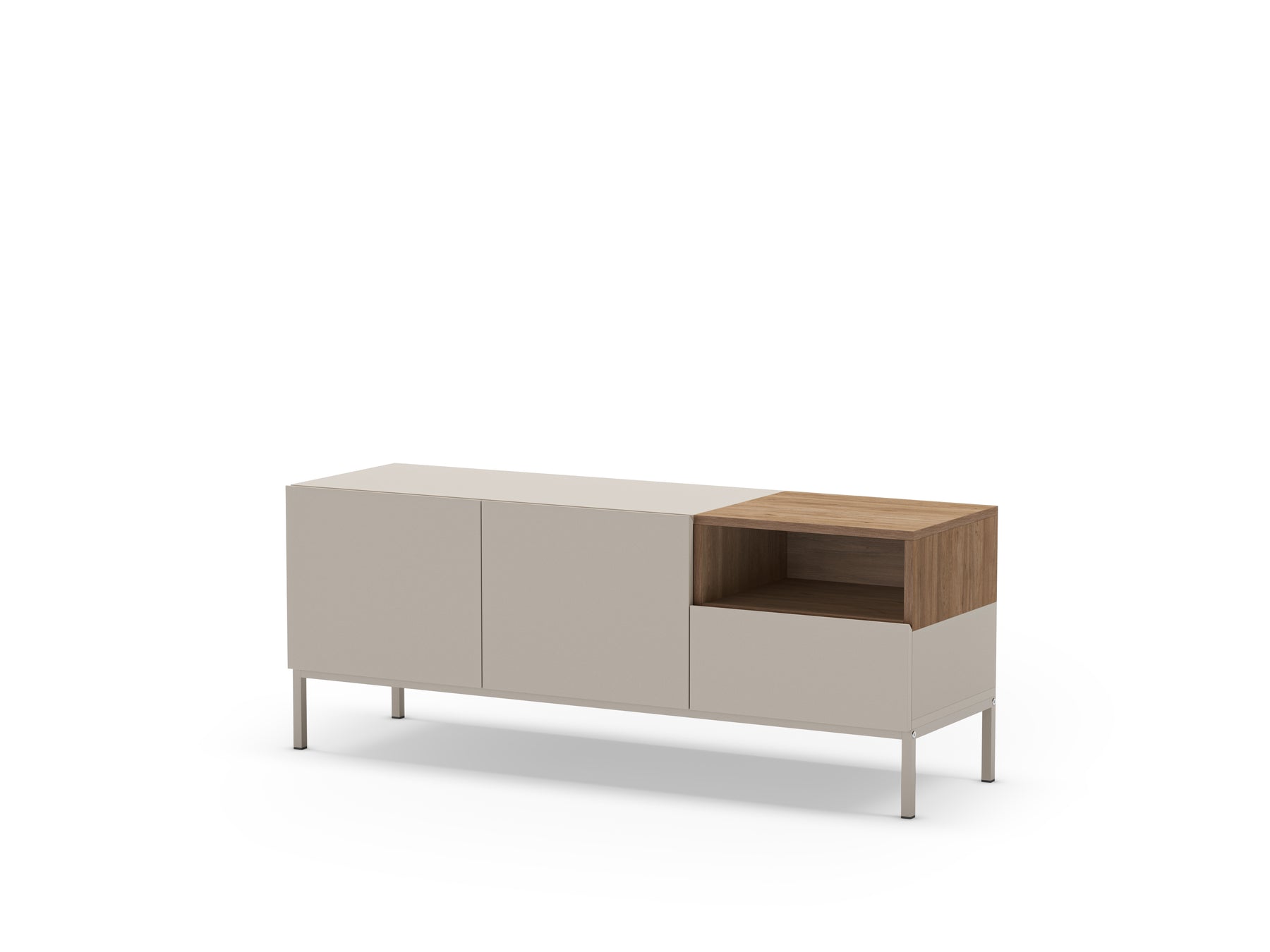 Mobile TV 2 ante 1 cassetto Nalia 140x55 cm