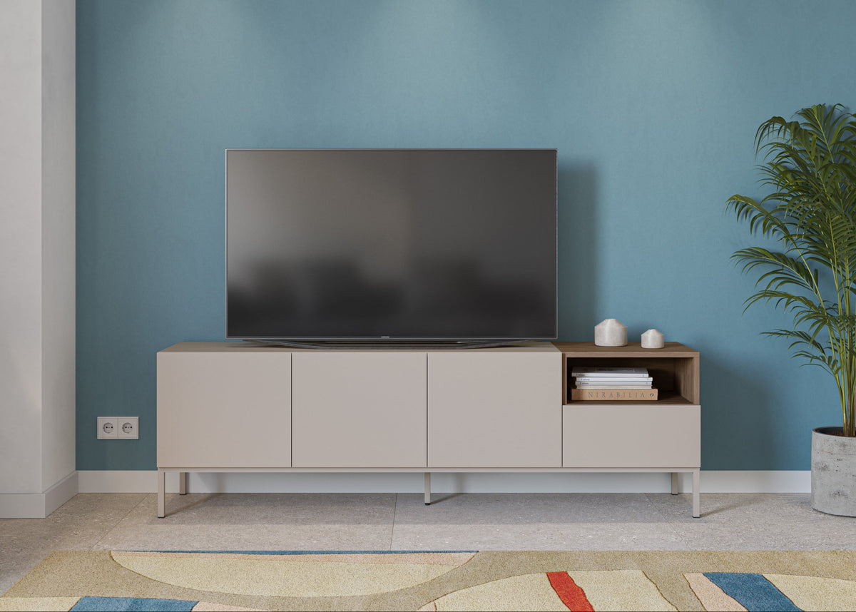 Mobile TV 3 ante 1 cassetto Nalia 180x55 cm
