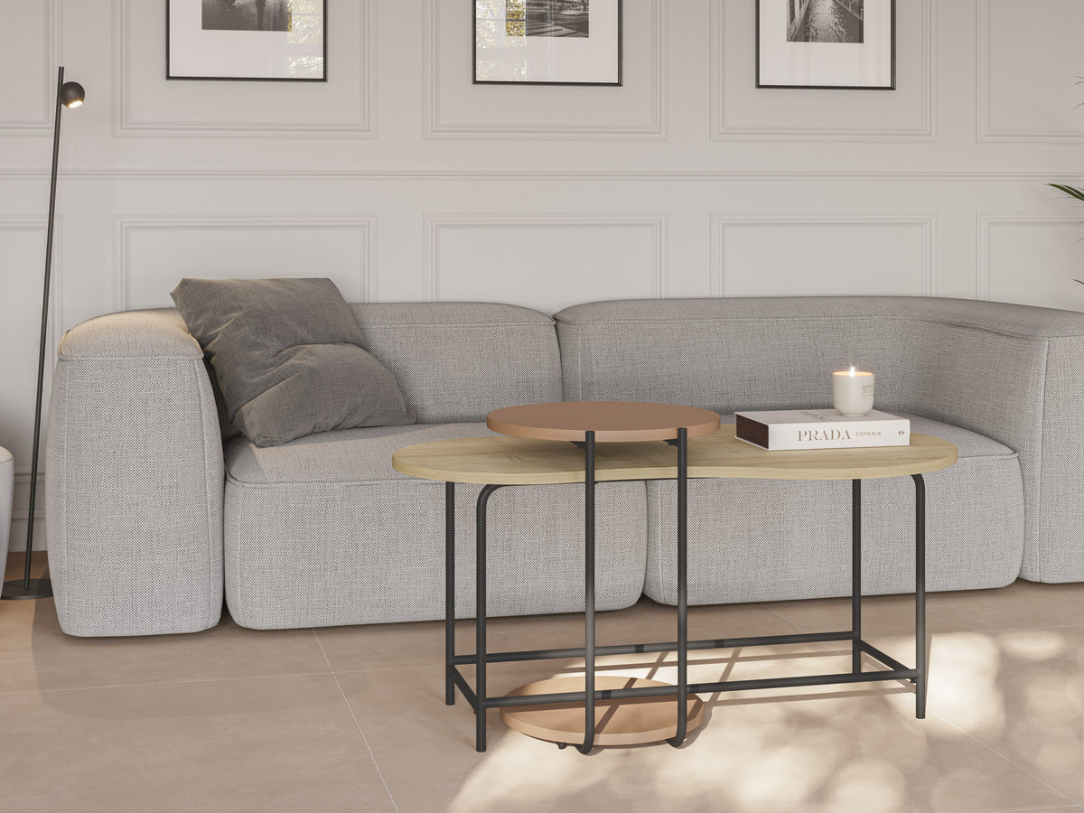 Set 2 tavolini da caffé Rose