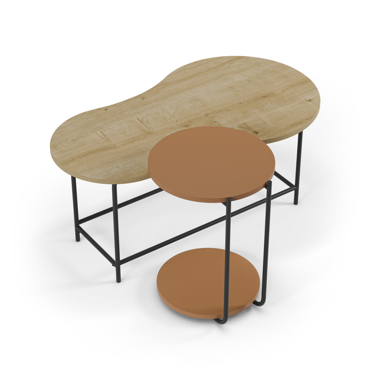 Set 2 tavolini da caffé Rose