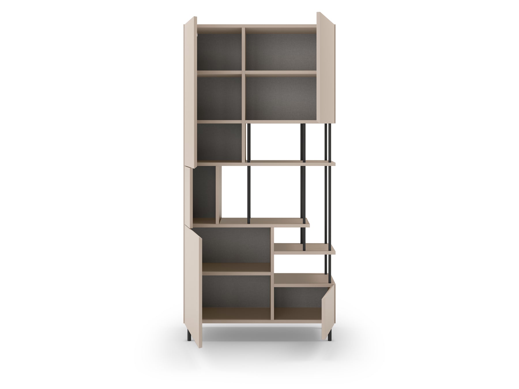 Libreria 5 ante Perla 84x175 cm