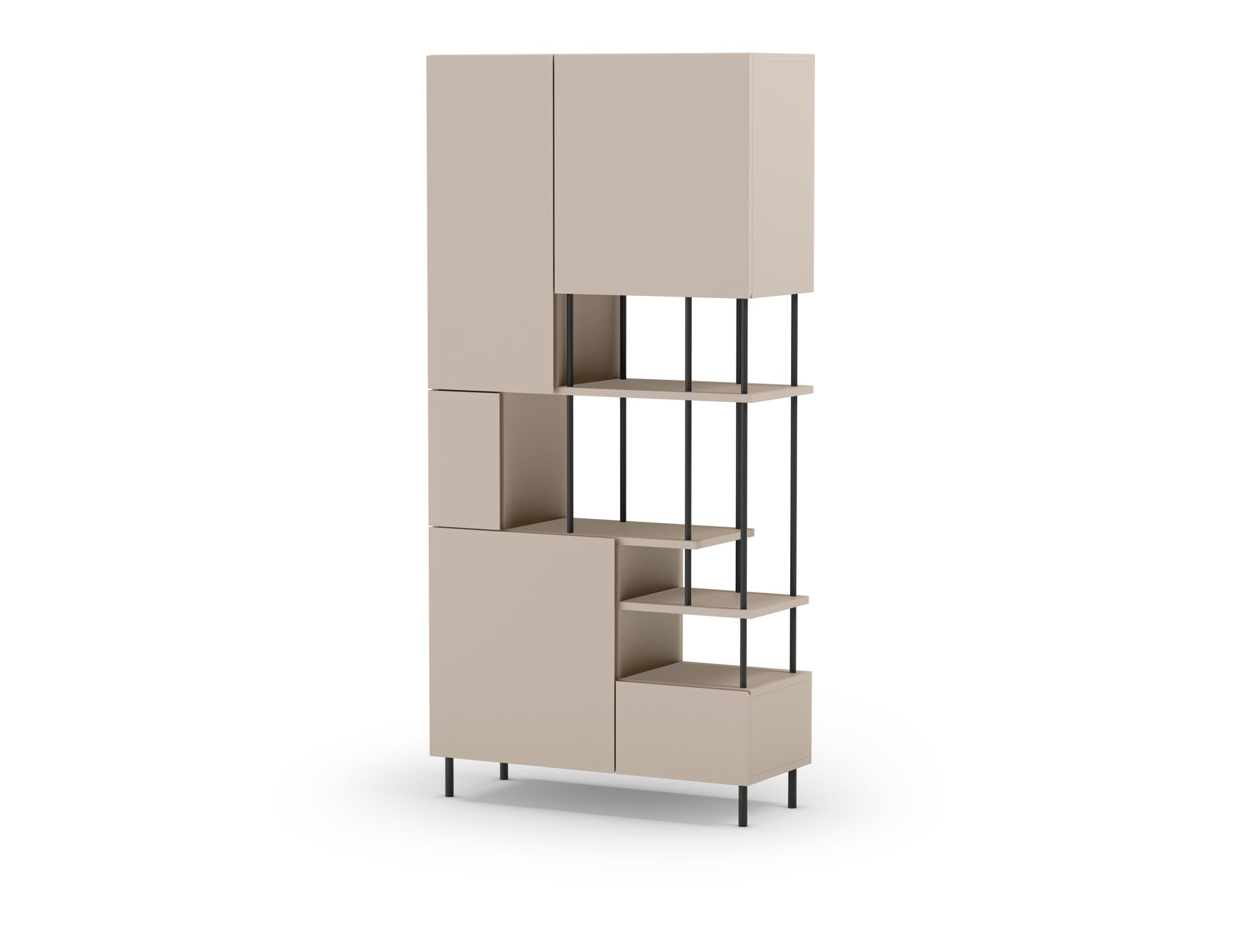 Libreria 5 ante Perla 84x175 cm