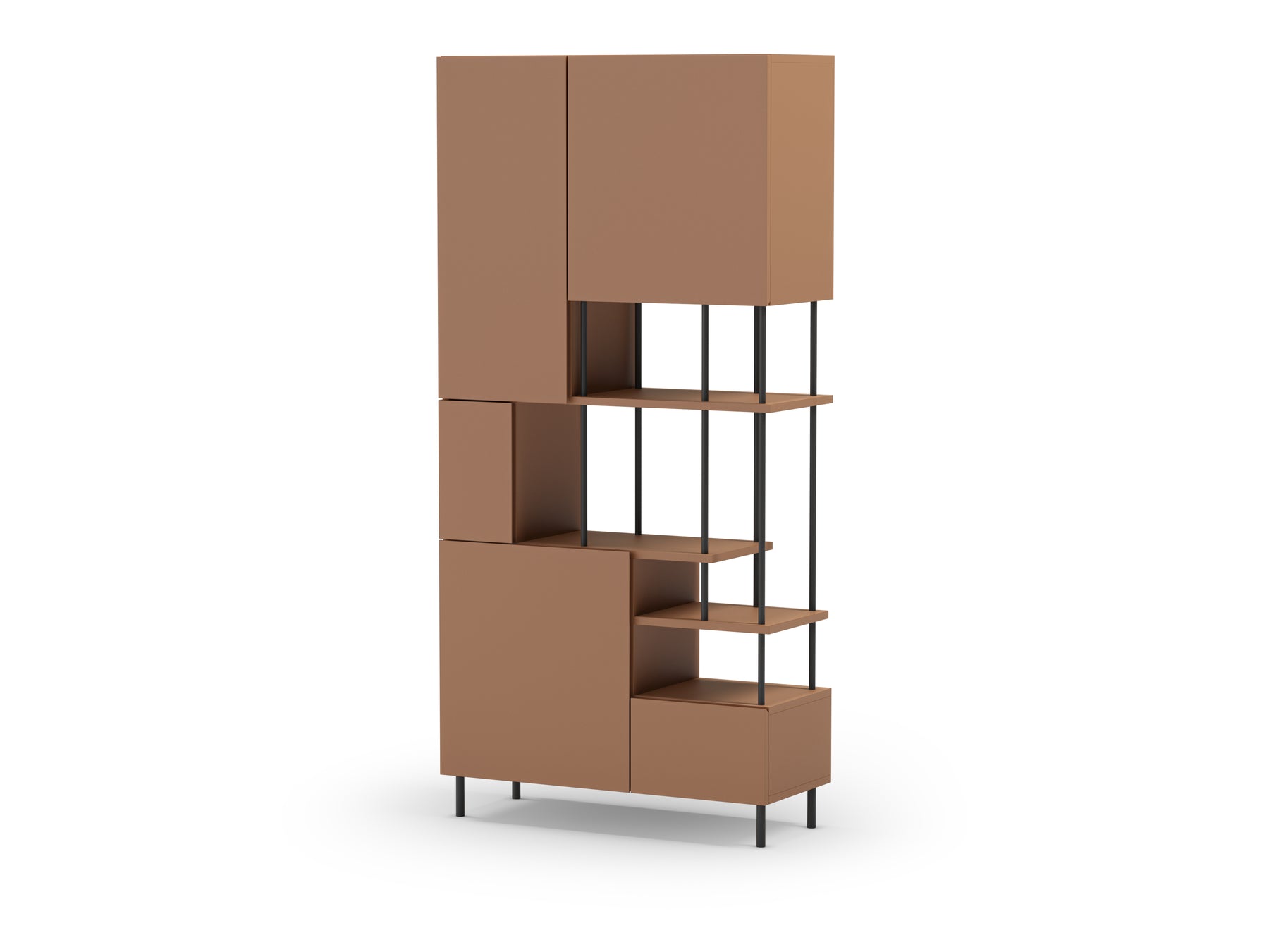 Libreria 5 ante Perla 84x175 cm