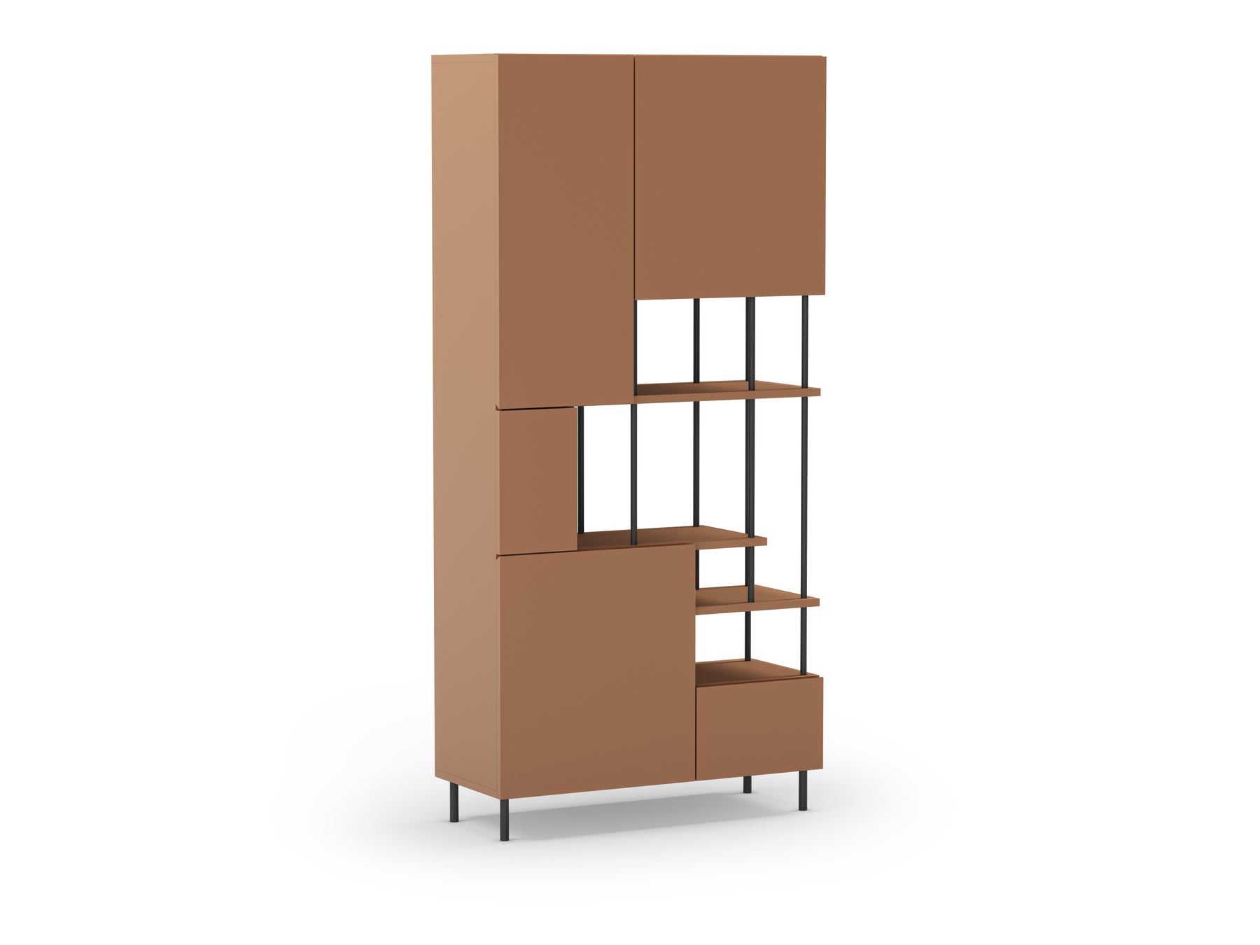 Libreria 5 ante Perla 84x175 cm