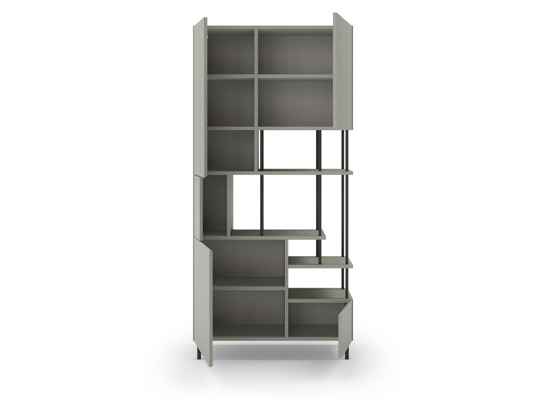 Libreria 5 ante Perla 84x175 cm