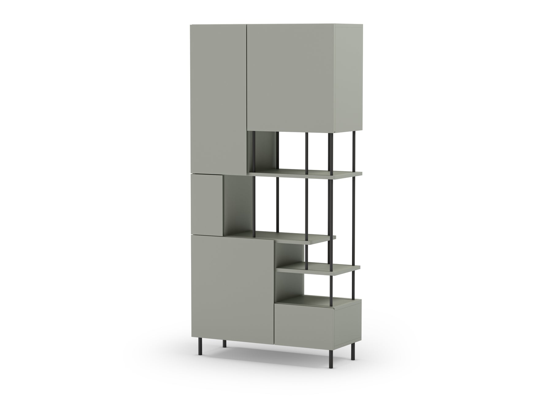 Libreria 5 ante Perla 84x175 cm