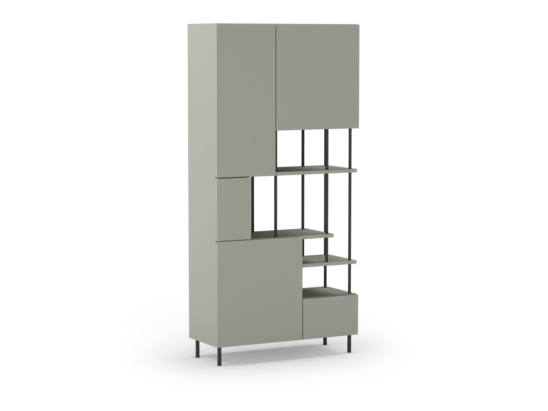 Libreria 5 ante Perla 84x175 cm