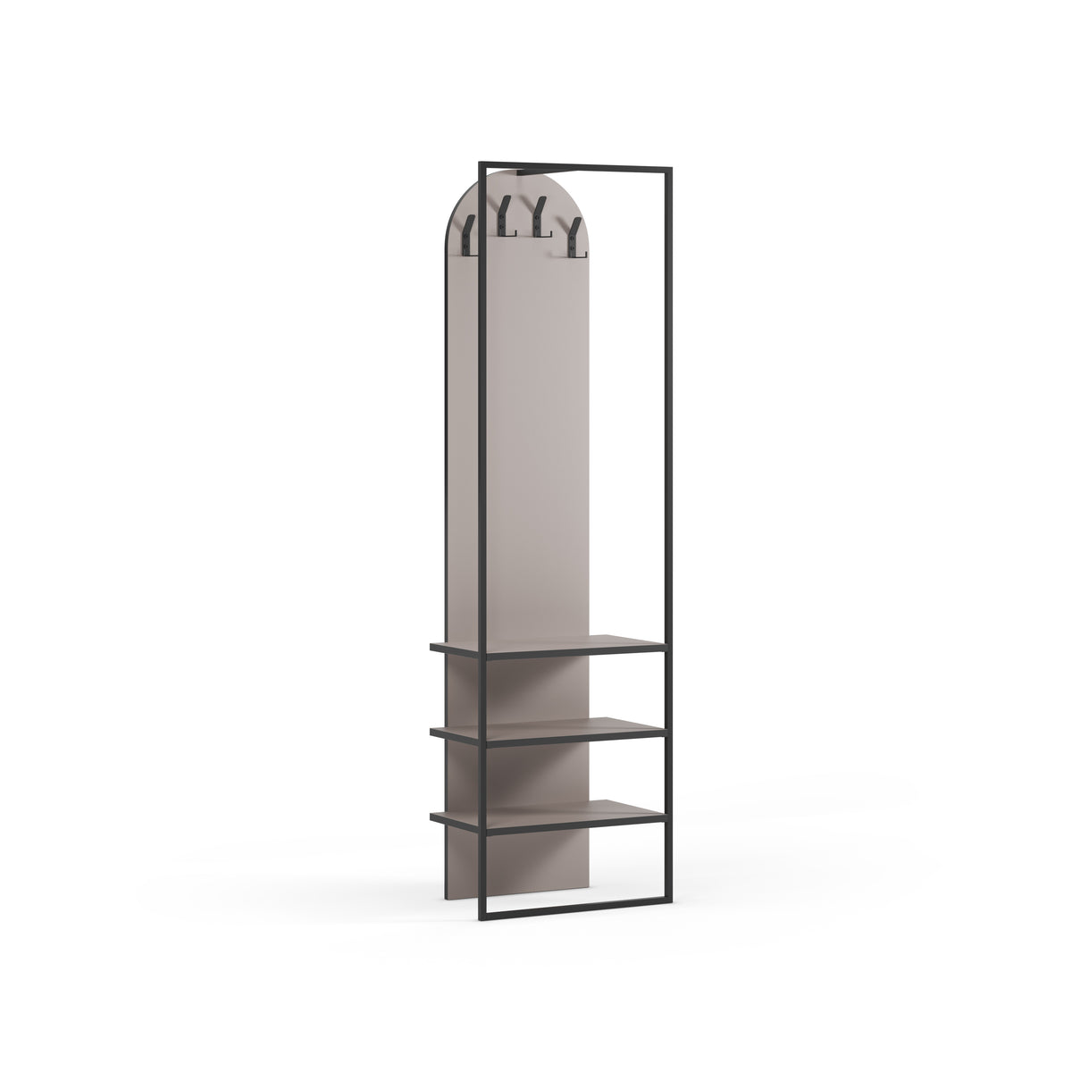 Appendiabiti con scarpiera integrata Myra 31x180 cm