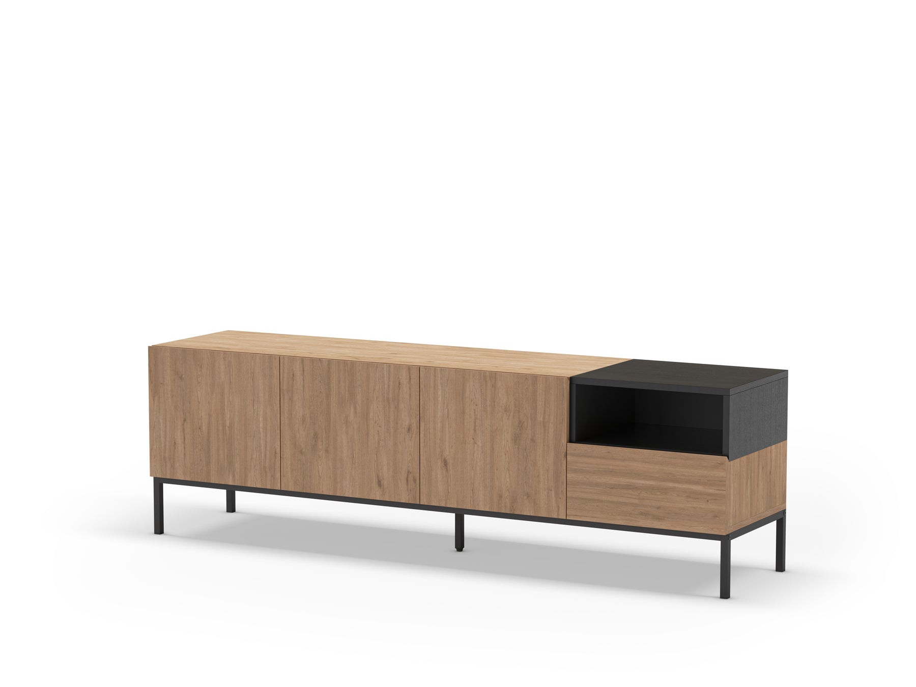 Mobile TV 3 ante 1 cassetto Nalia 180x55 cm