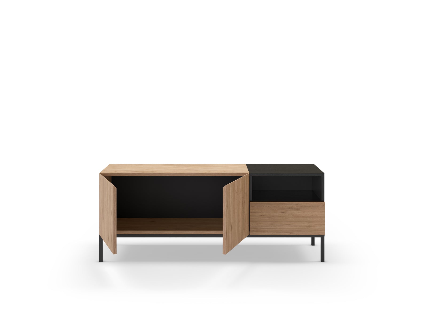 Mobile TV 2 ante 1 cassetto Nalia 140x55 cm