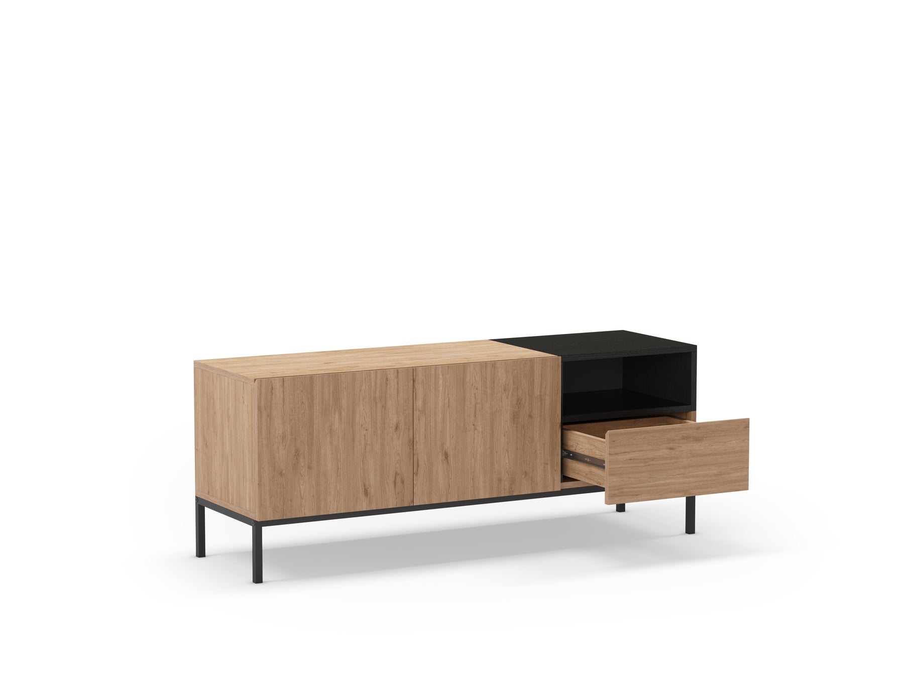 Mobile TV 2 ante 1 cassetto Nalia 140x55 cm