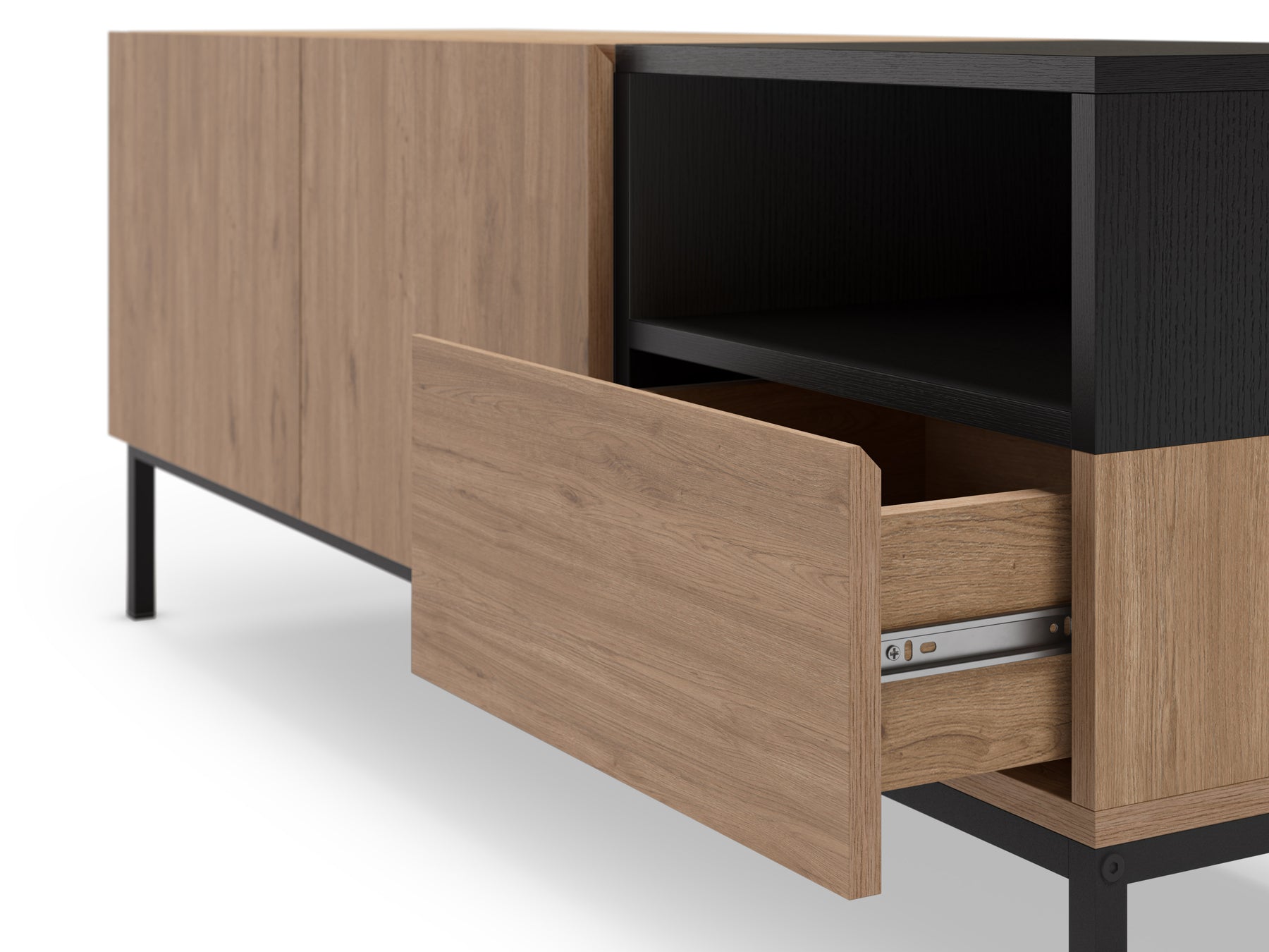 Mobile TV 2 ante 1 cassetto Nalia 140x55 cm