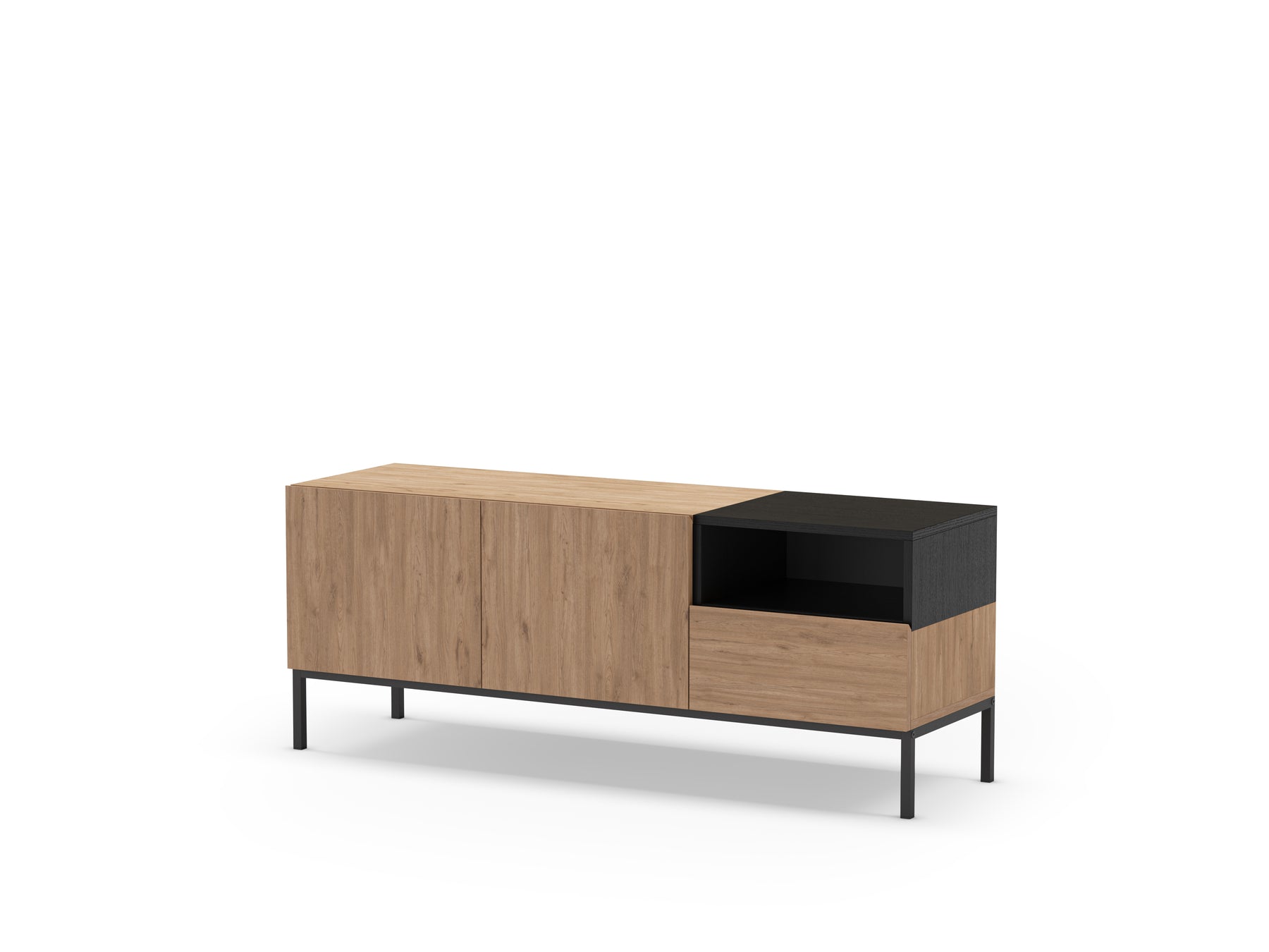Mobile TV 2 ante 1 cassetto Nalia 140x55 cm