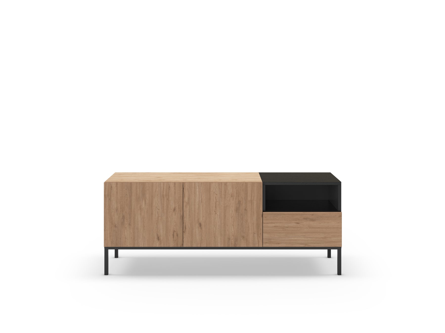 Mobile TV 2 ante 1 cassetto Nalia 140x55 cm