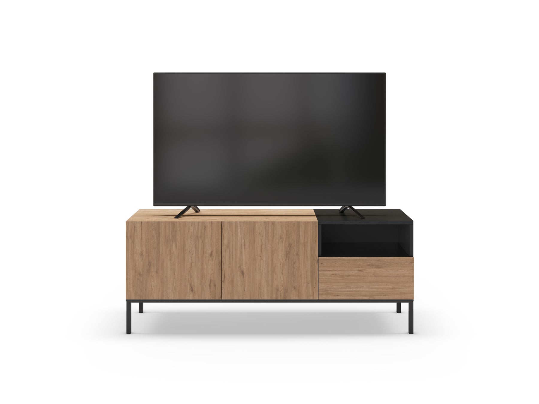 Mobile TV 2 ante 1 cassetto Nalia 140x55 cm