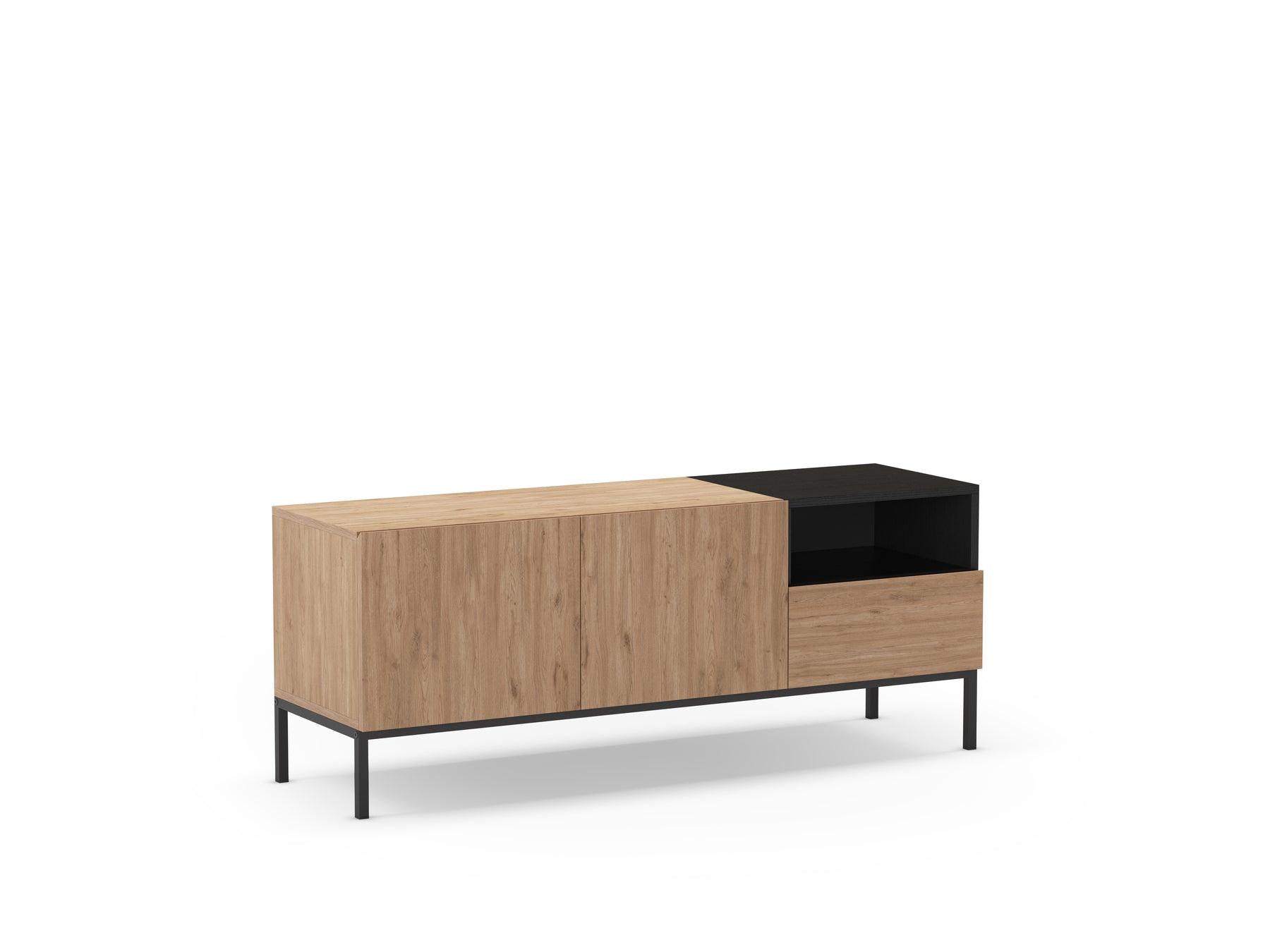 Mobile TV 2 ante 1 cassetto Nalia 140x55 cm