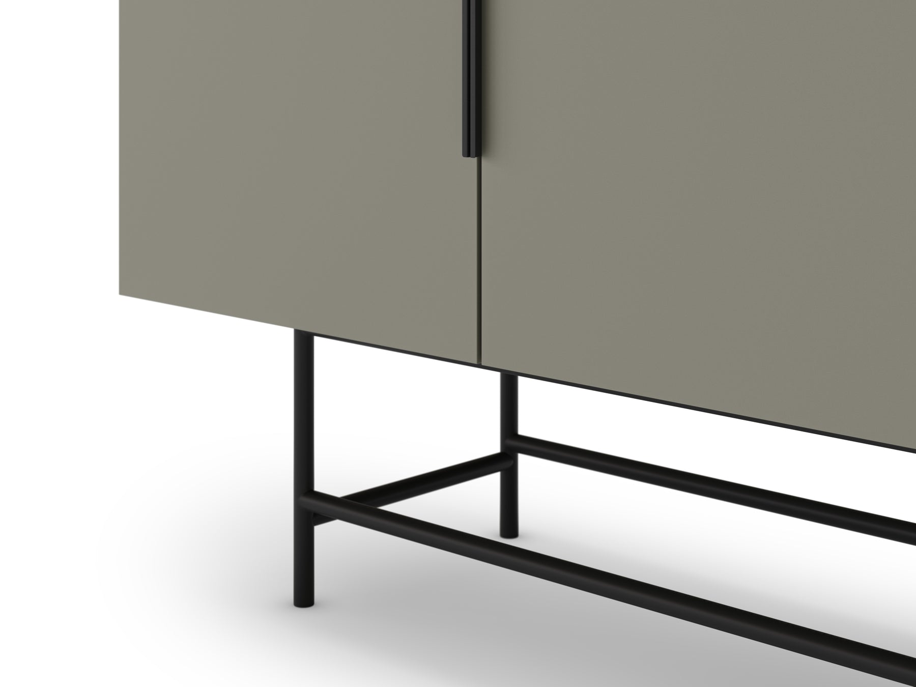 Madia 4 ante con gamba in metallo Elide 200x77 cm