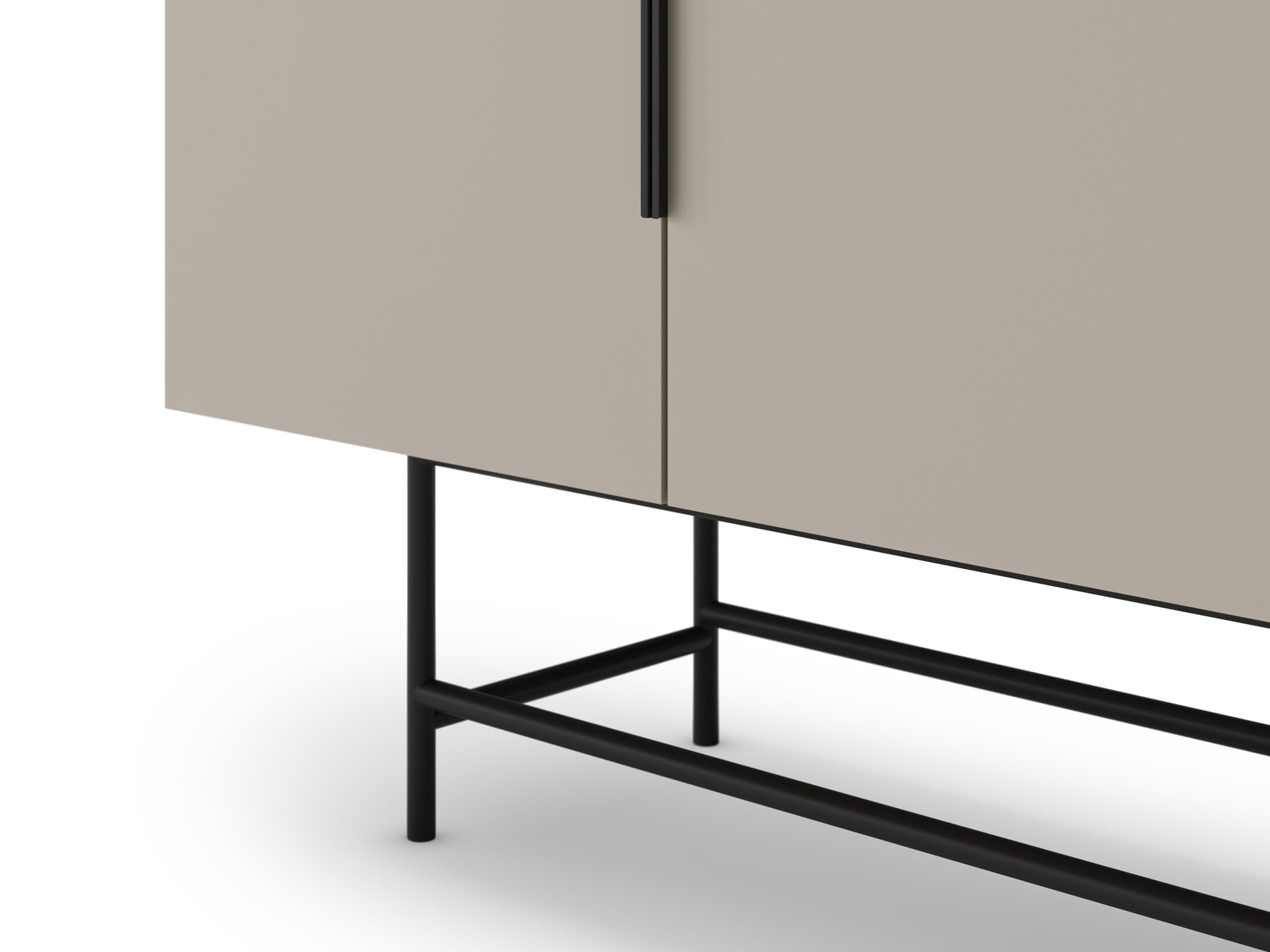 Madia 4 ante con gamba in metallo Elide 200x77 cm