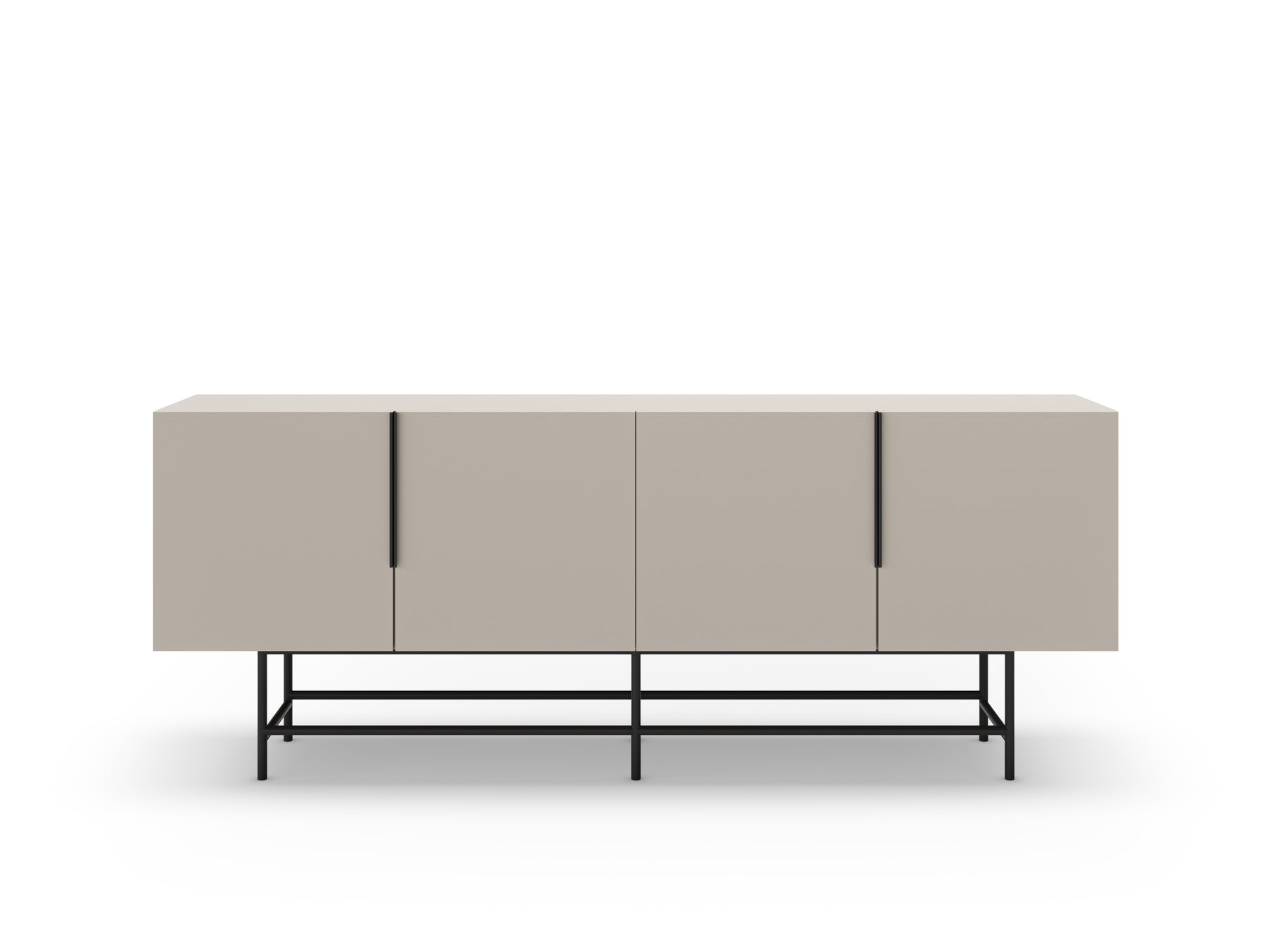 Madia 4 ante con gamba in metallo Elide 200x77 cm