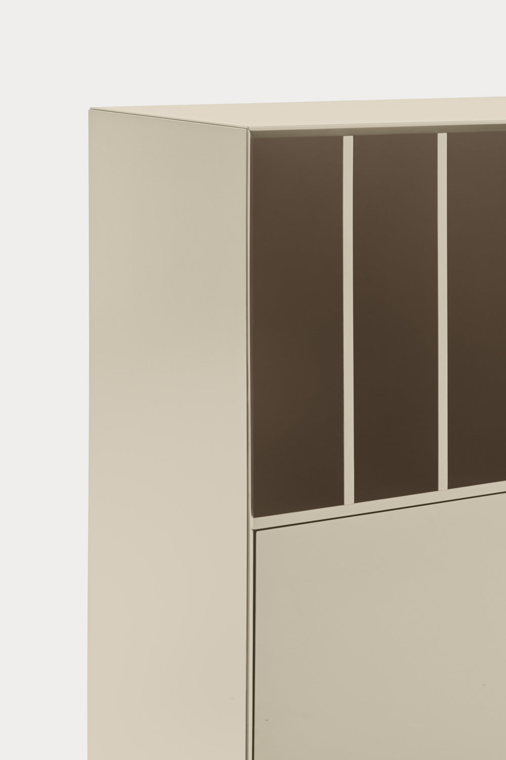 Credenza 1 anta 5 cassetti con gambe in metallo Platt 120x140 cm