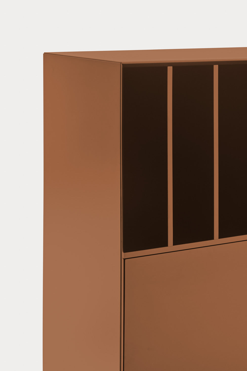Credenza 1 anta 5 cassetti con gambe in metallo Platt 120x140 cm