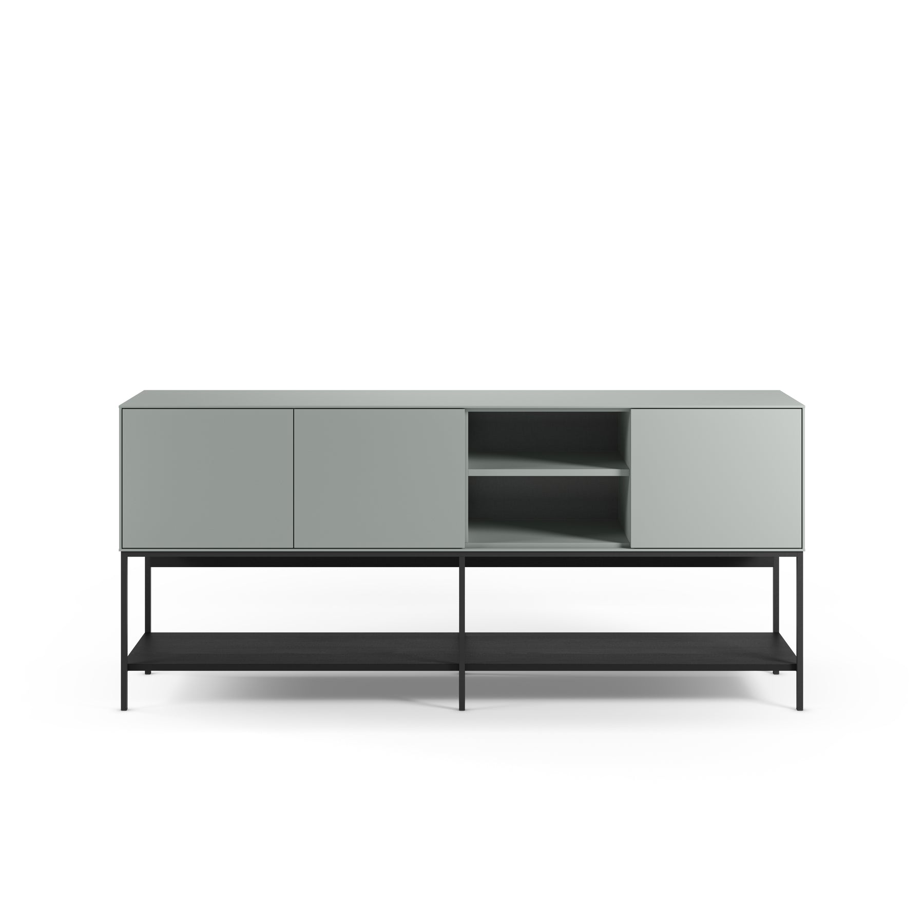 Madia 3 ante con gamba in metallo Emy 180x80 cm
