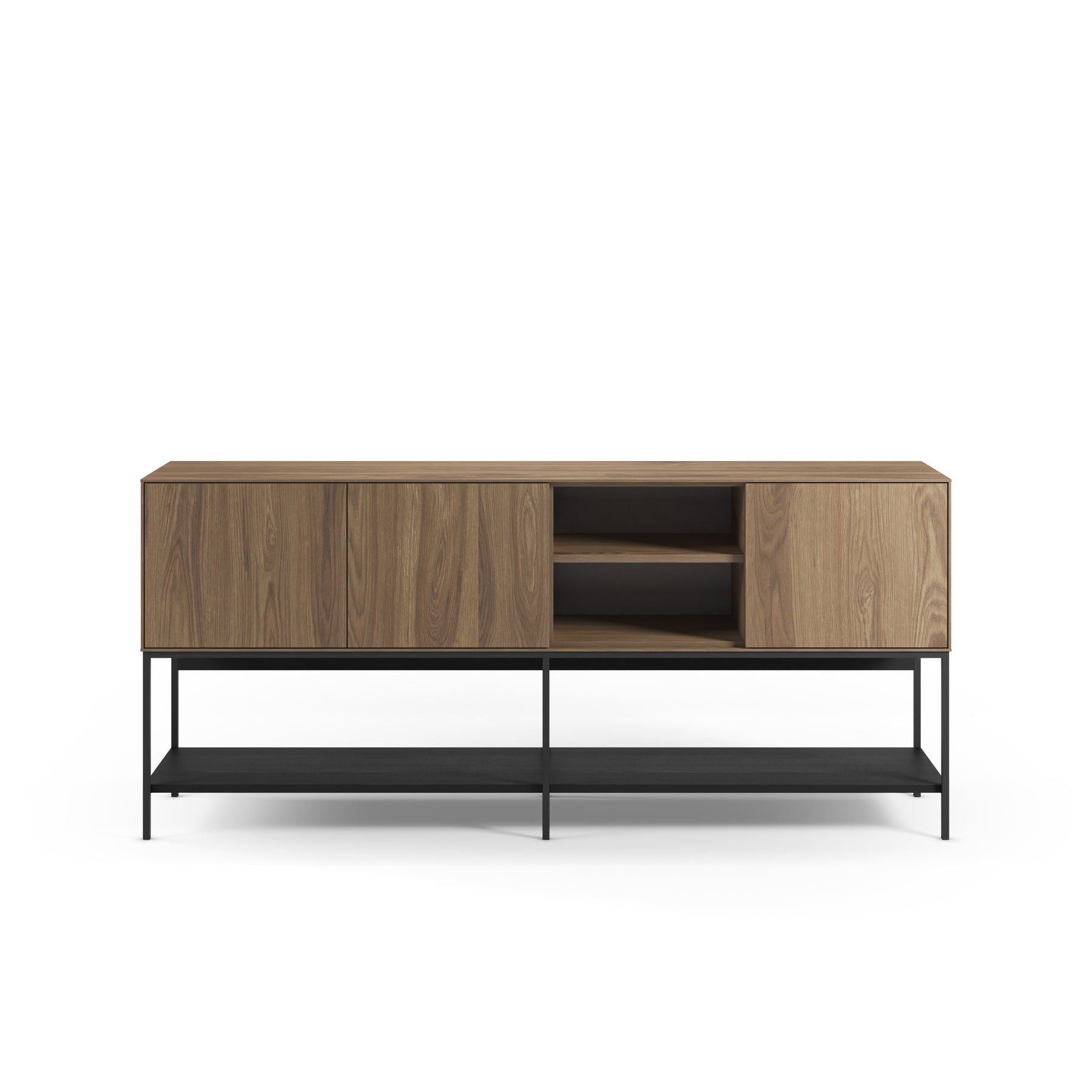 Madia 3 ante con gamba in metallo Emy 180x80 cm