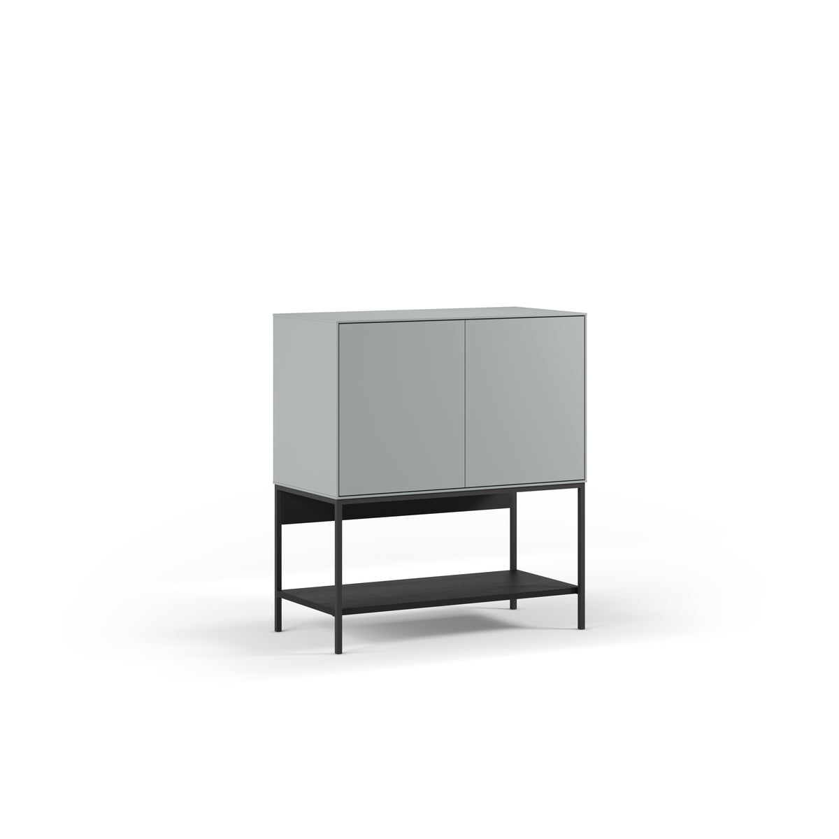 Credenza 2 ante con gamba in metallo Emy 80x90 cm